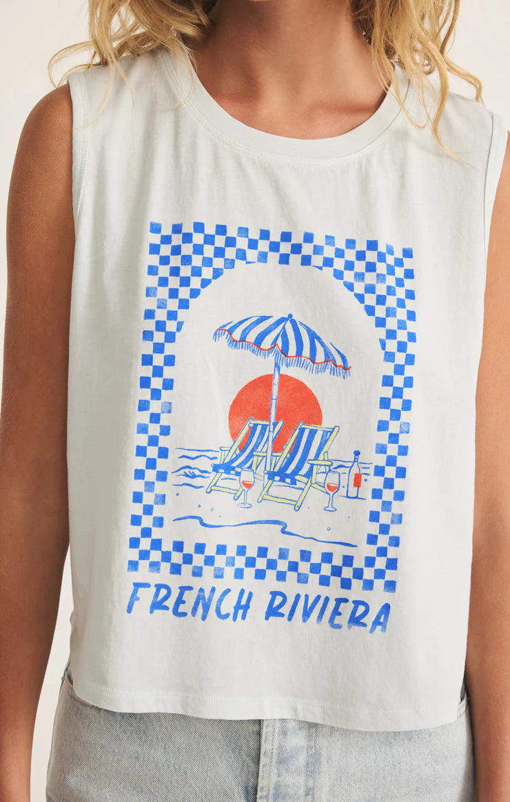 St. Tropez La Mer Tank - Clear Skies