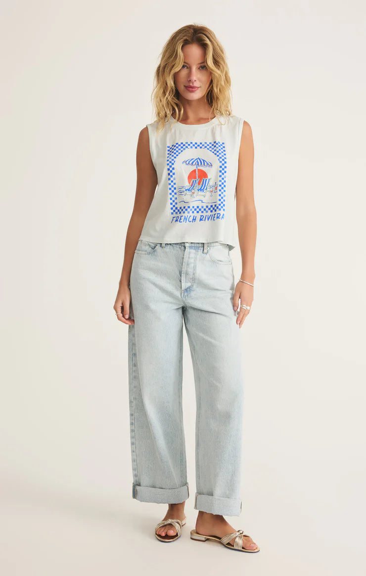 St. Tropez La Mer Tank - Clear Skies