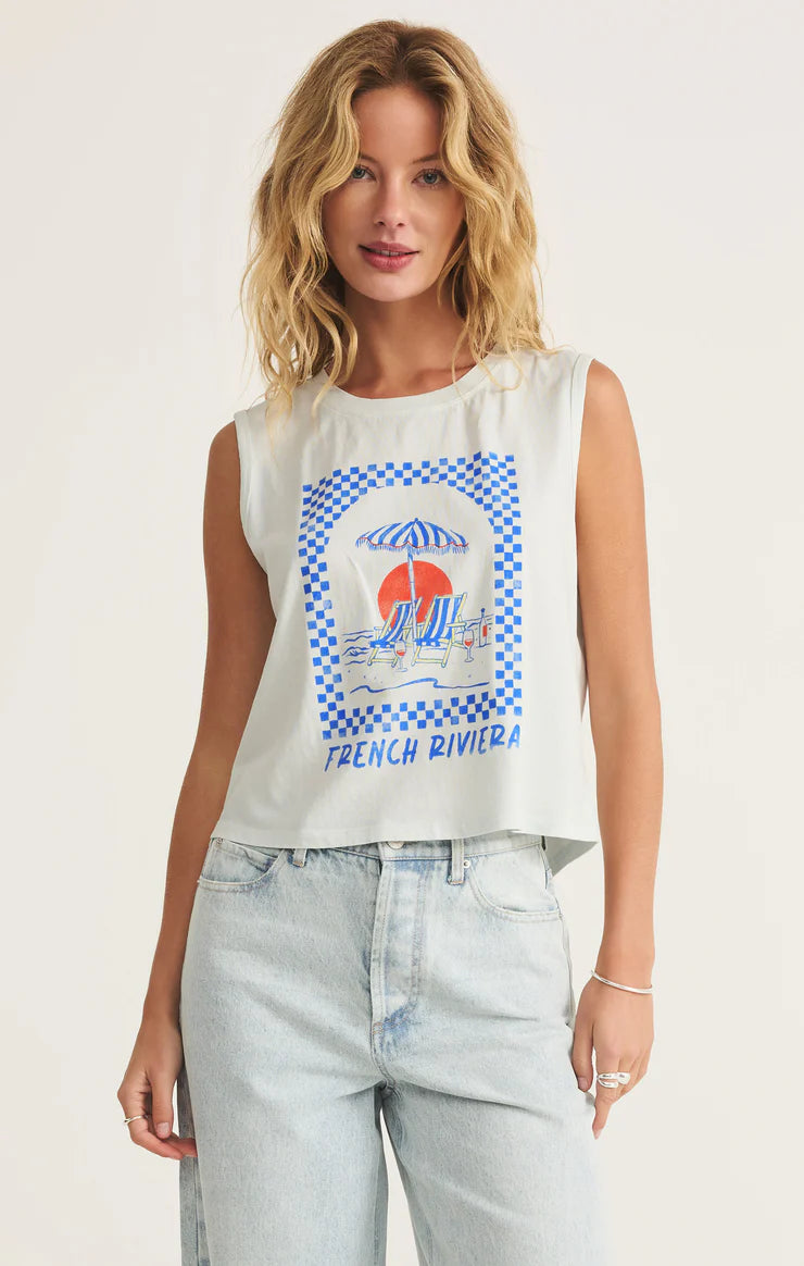 St. Tropez La Mer Tank - Clear Skies