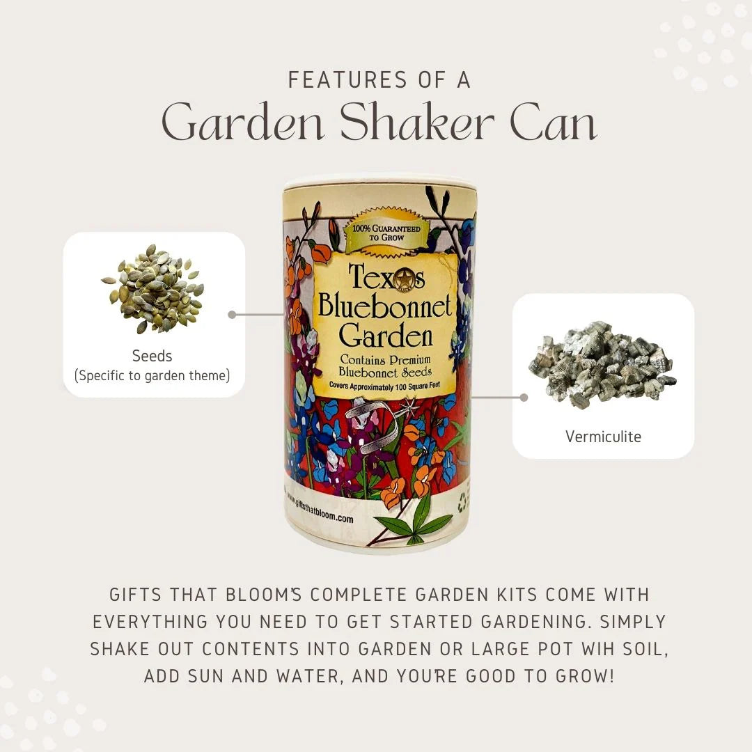 Butterfly Garden Shaker Can