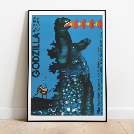 Vintage Godzilla Blue Print