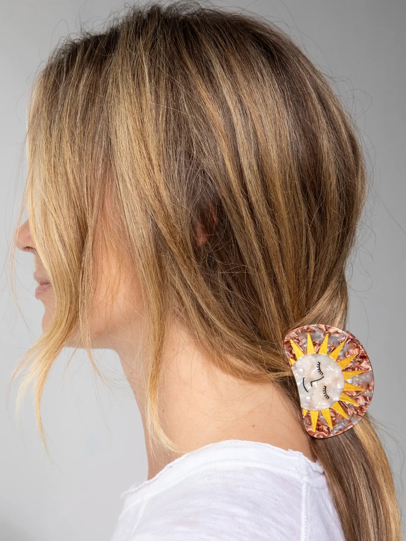 Gold Sunshine Claw Clip