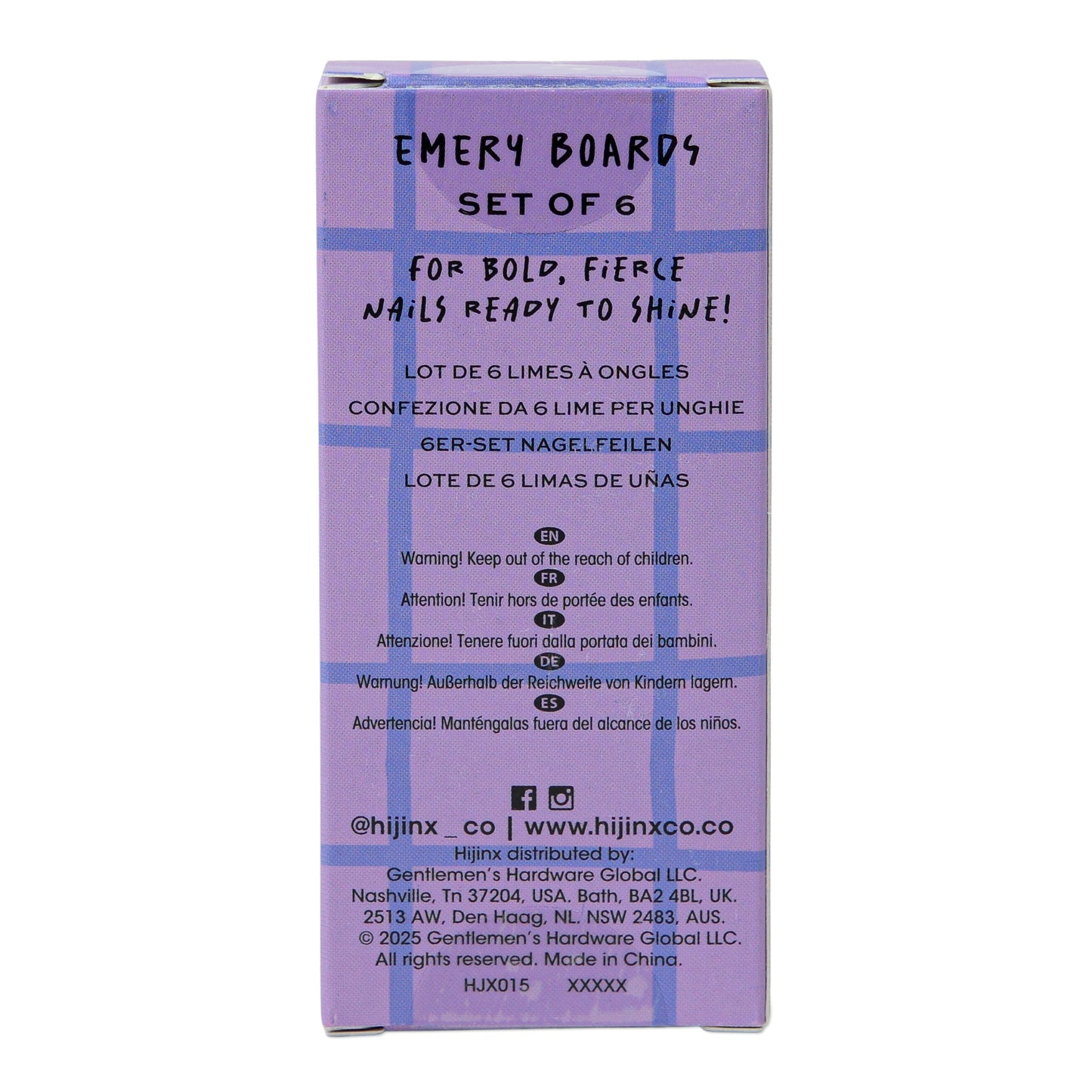 Emery Boards - Star Power Set of 6