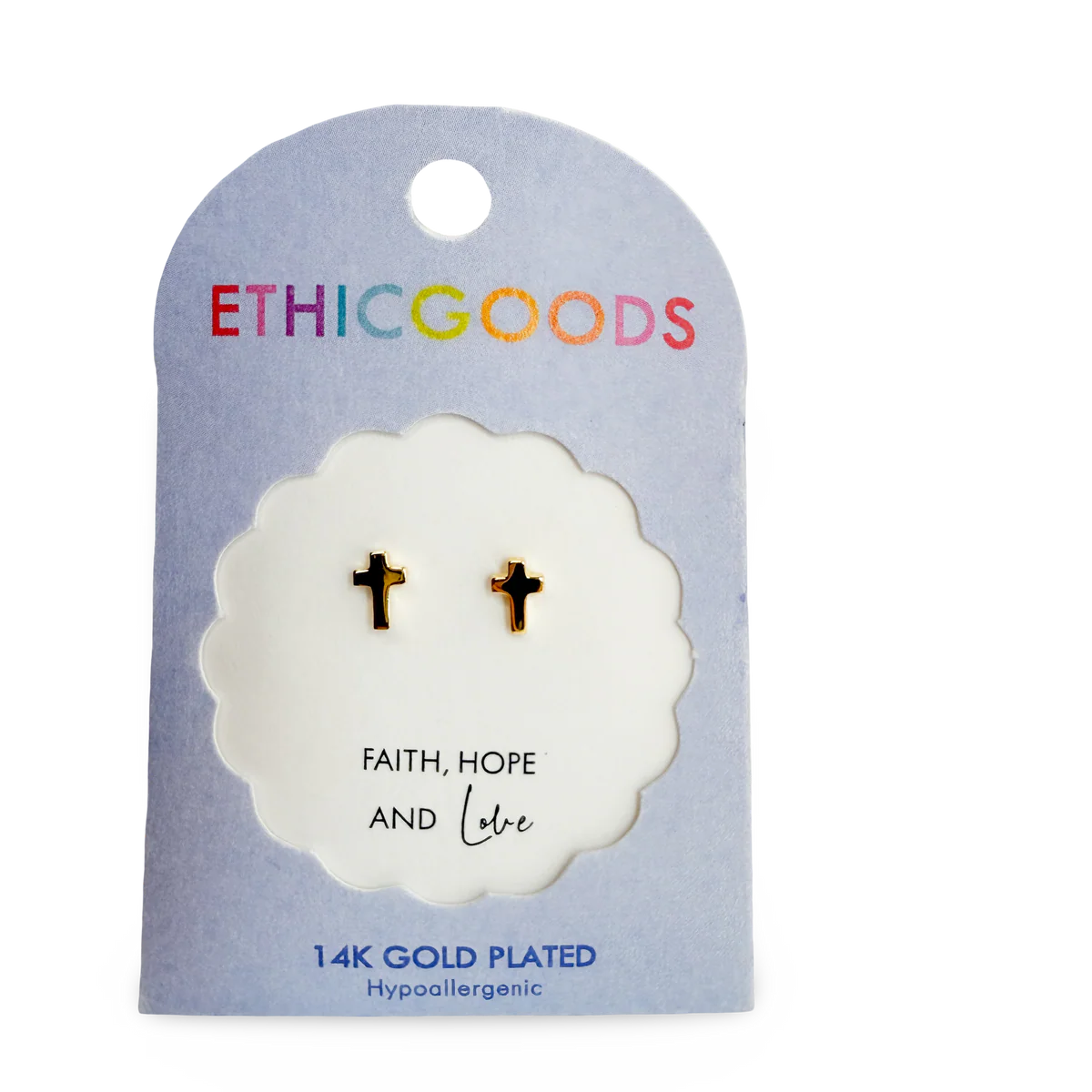Cross Tiny Stud Earrings
