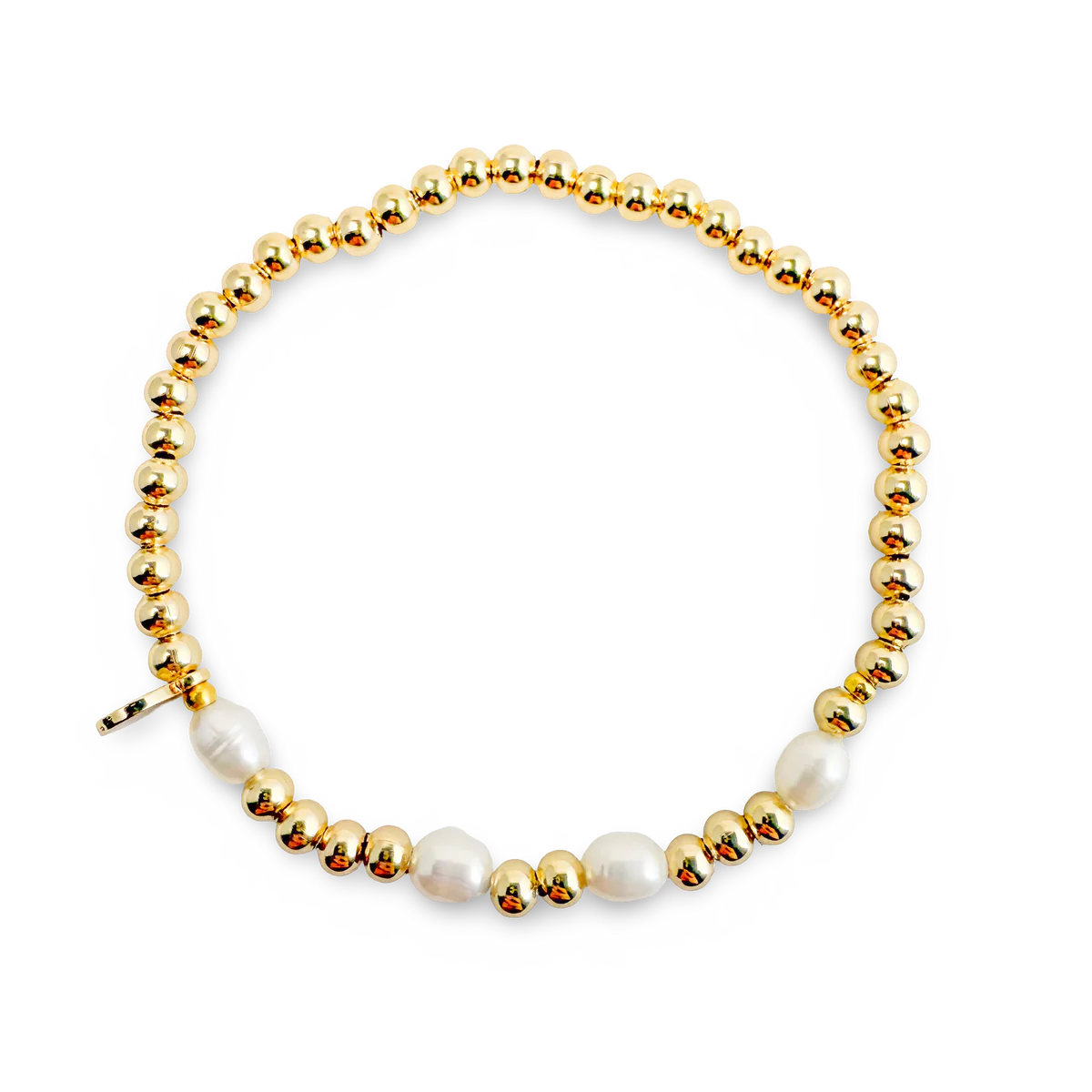 Morse Code Pearl Bracelet - Brave