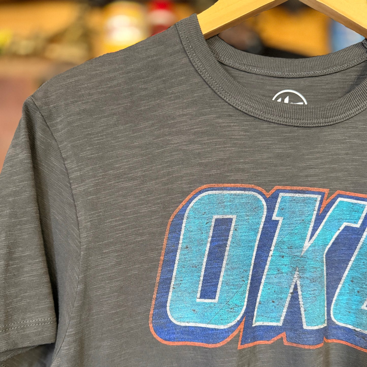OKC Thunder Charcoal Mashup Scrum Tee