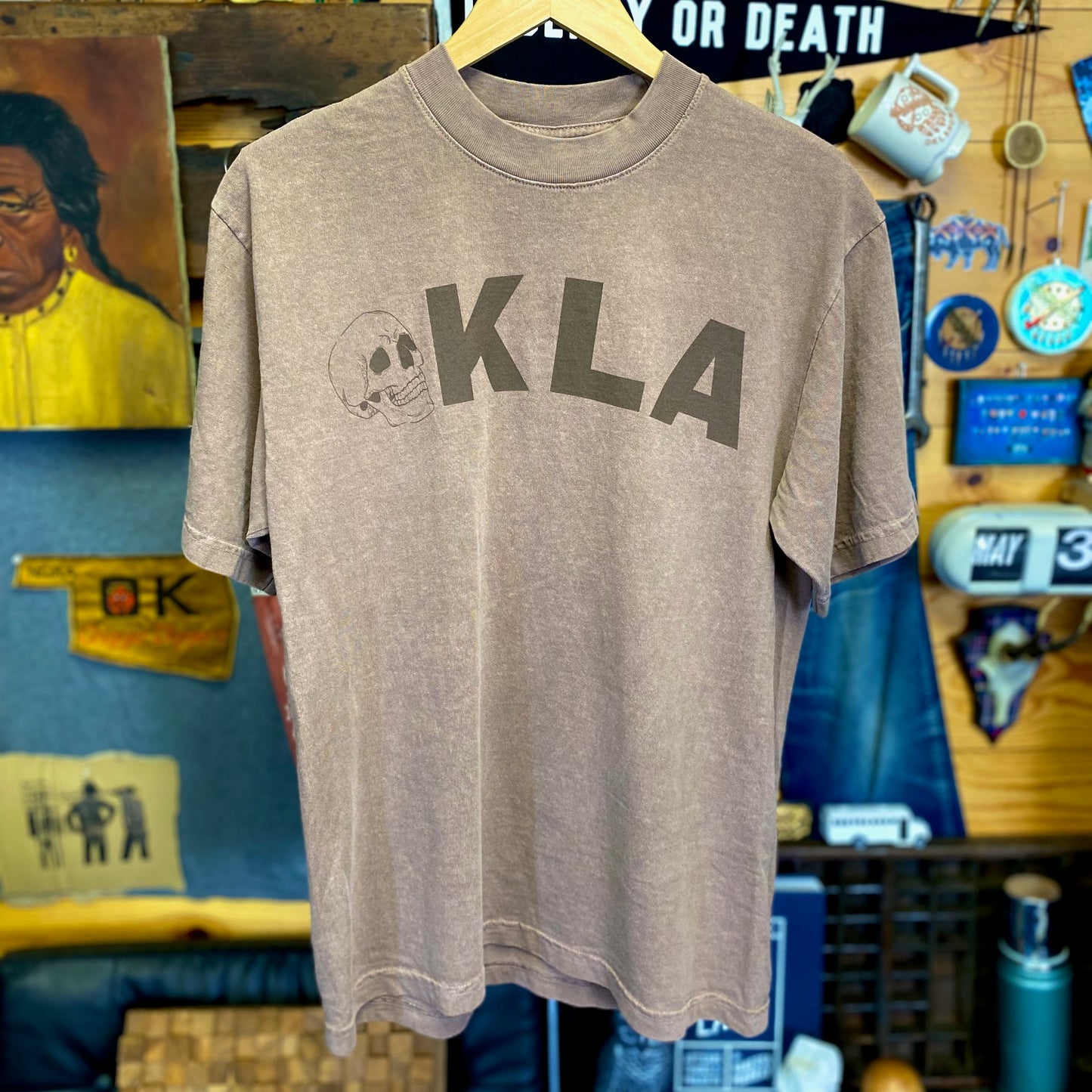 Skull-KLA Tee - Charcoal