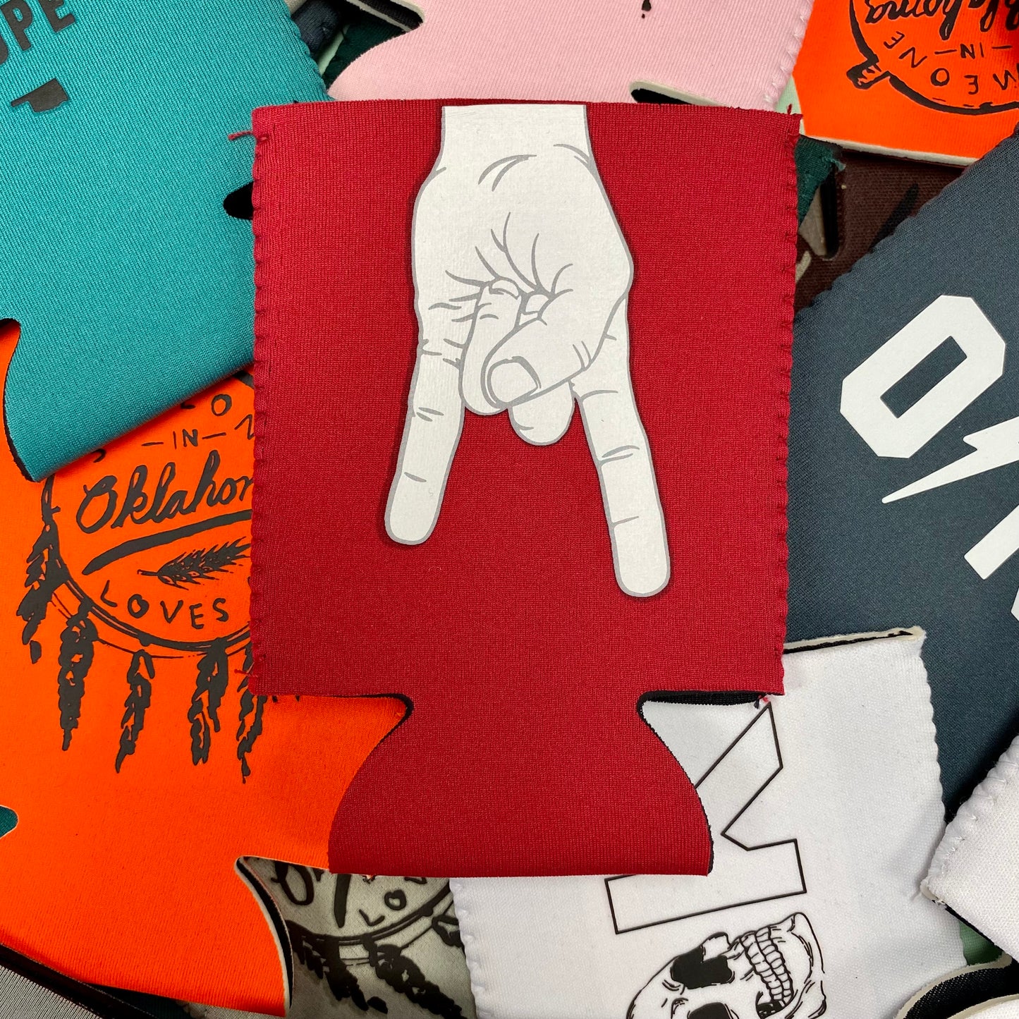 Horns Down Koozie