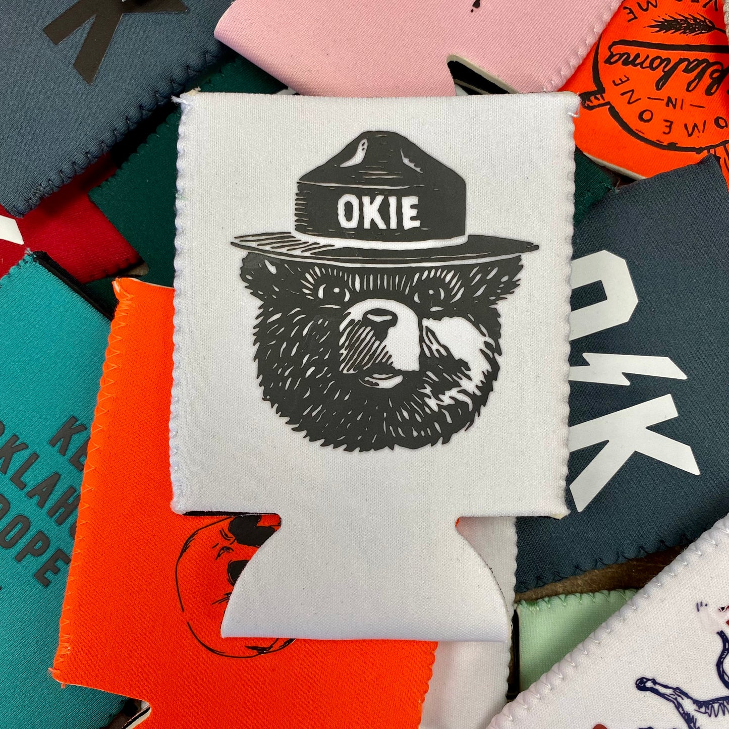 Okie the Bear Koozie