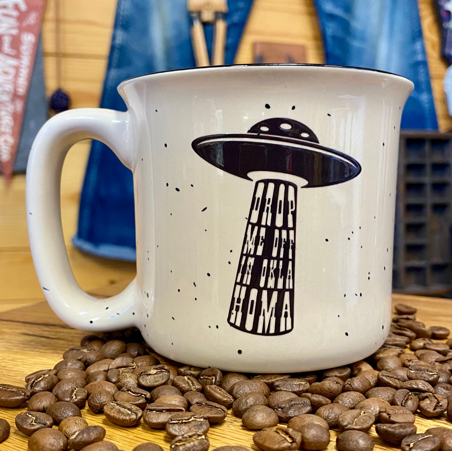 Drop me off in Oklahoma 13oz Campfire Mug