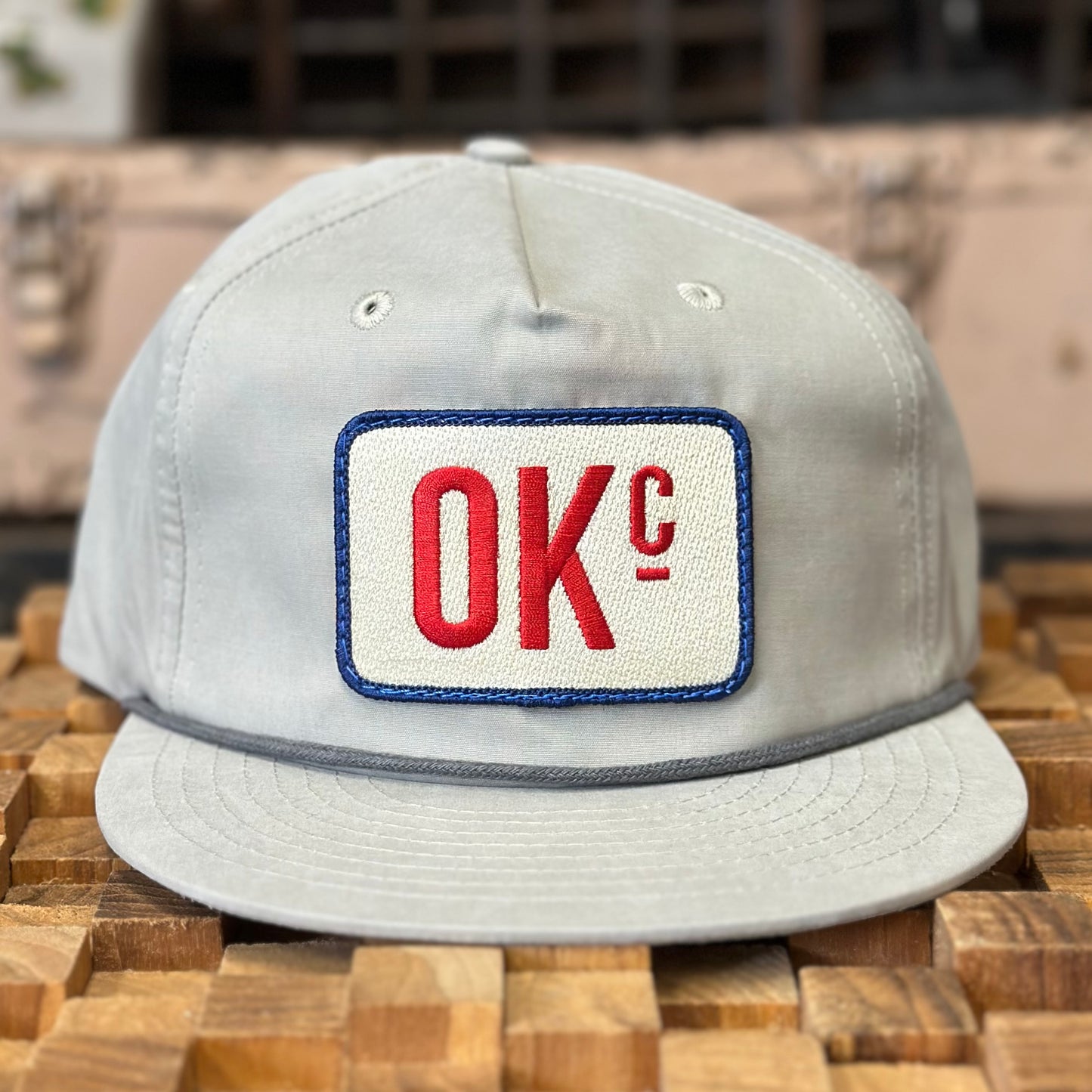 OKc Hat - Light Grey Rope hat