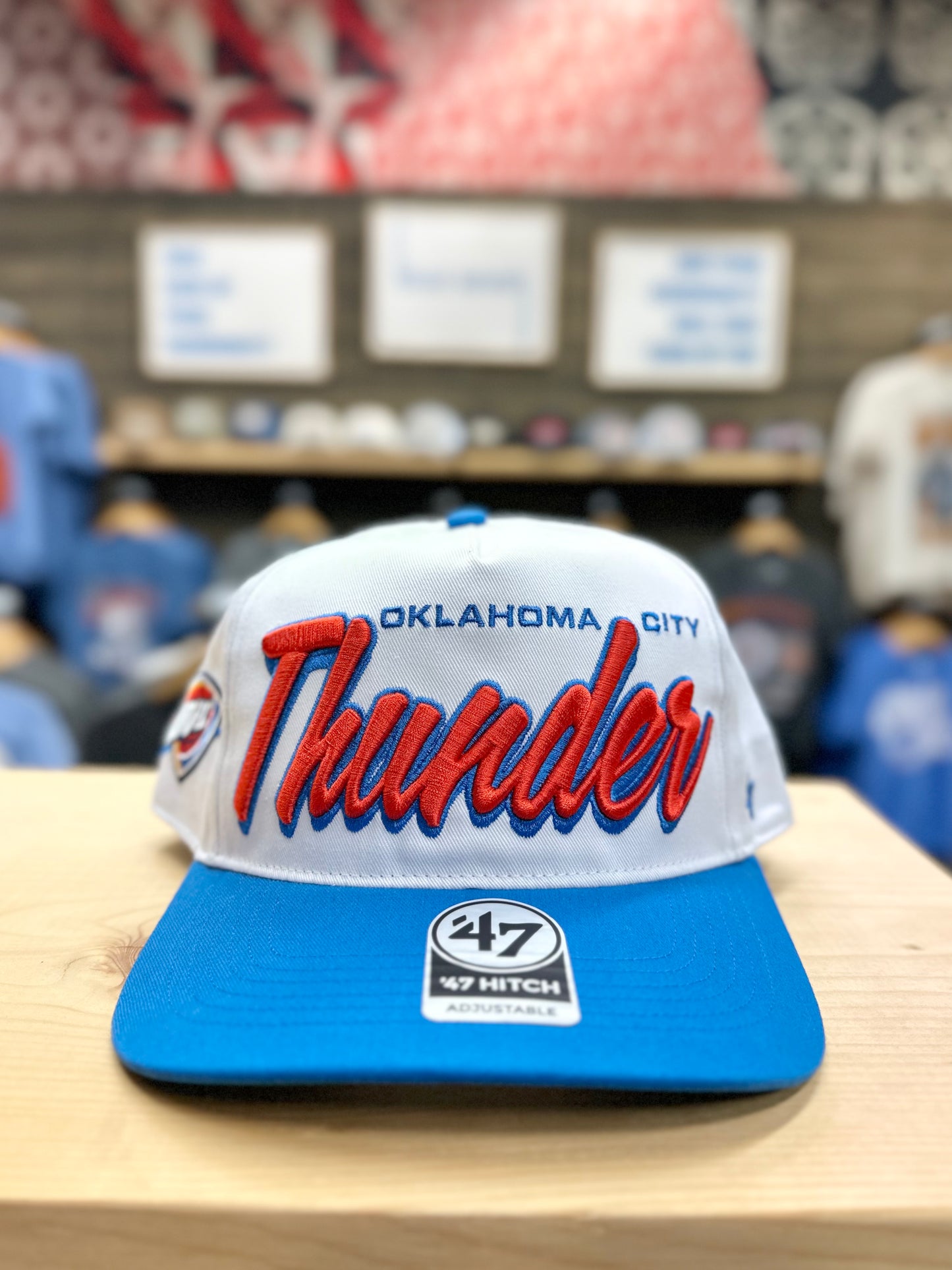 OKC Thunder Drop Shadow 47 Hitch Hat - White