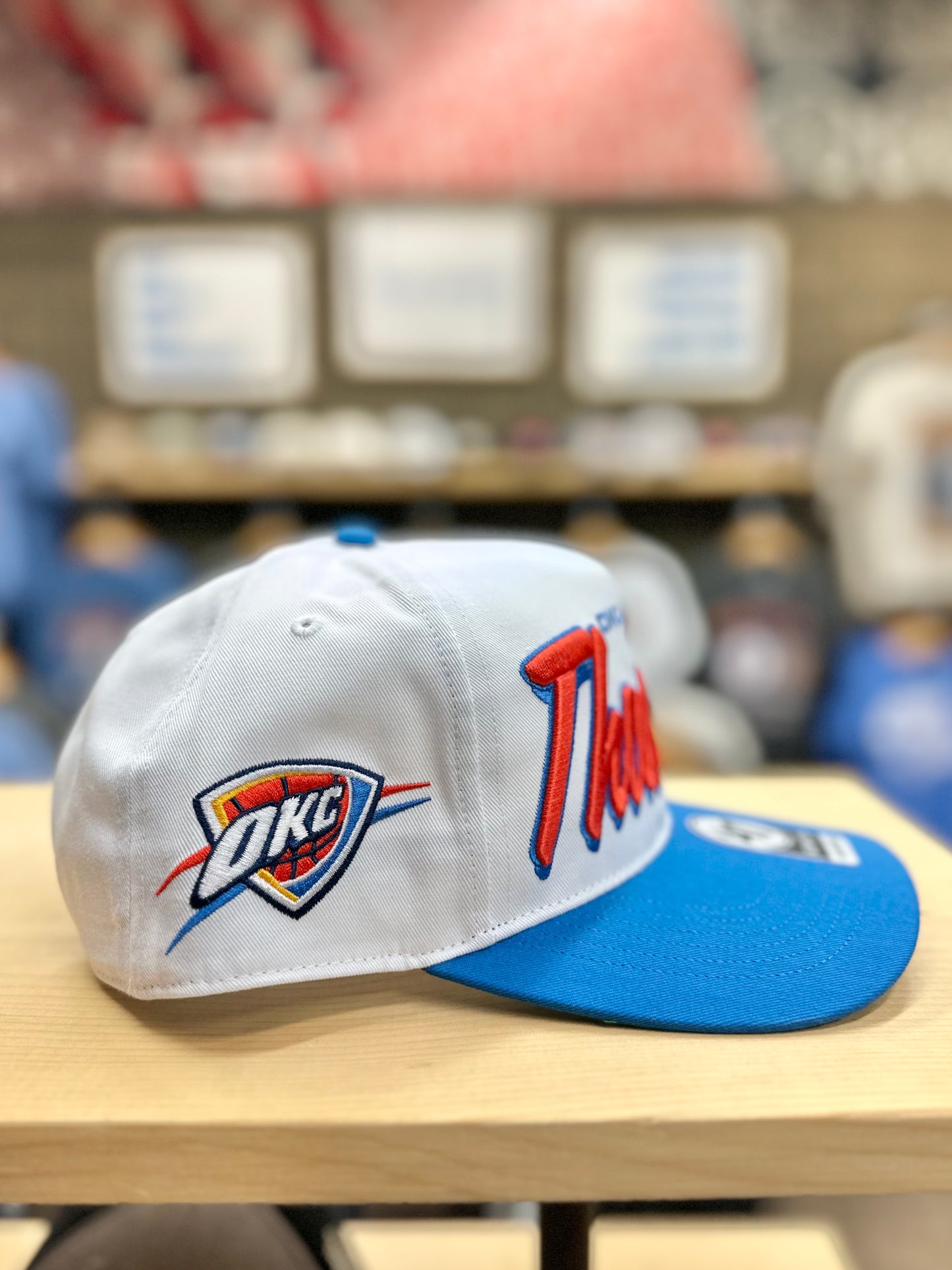 OKC Thunder Drop Shadow 47 Hitch Hat - White