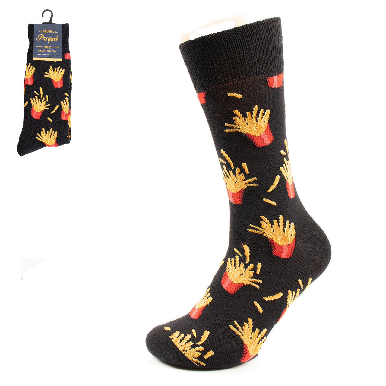 French Fries Socks - Black