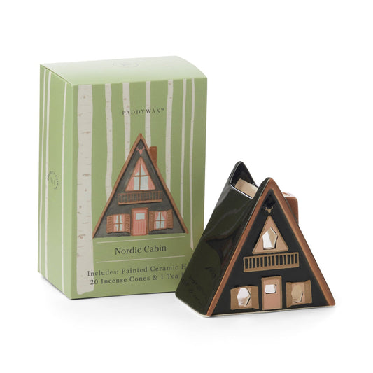 Nordic Cabin Style Incense & Tea Light Holder