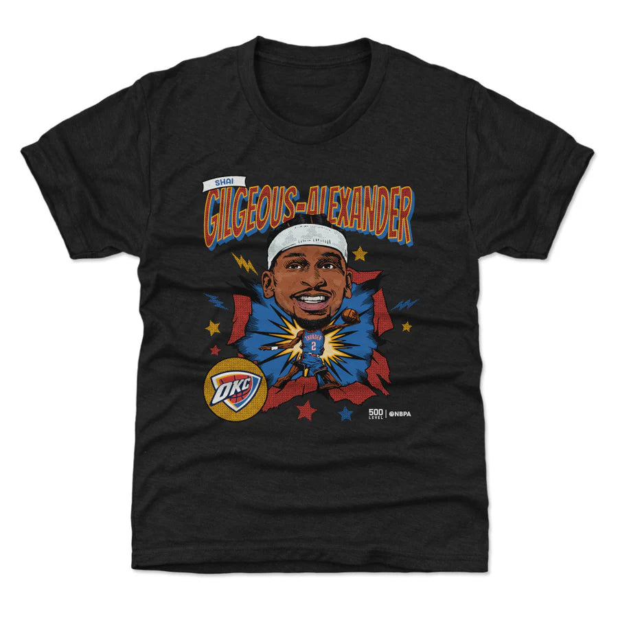 SGA OKC Thunder Caricature Kids Tee