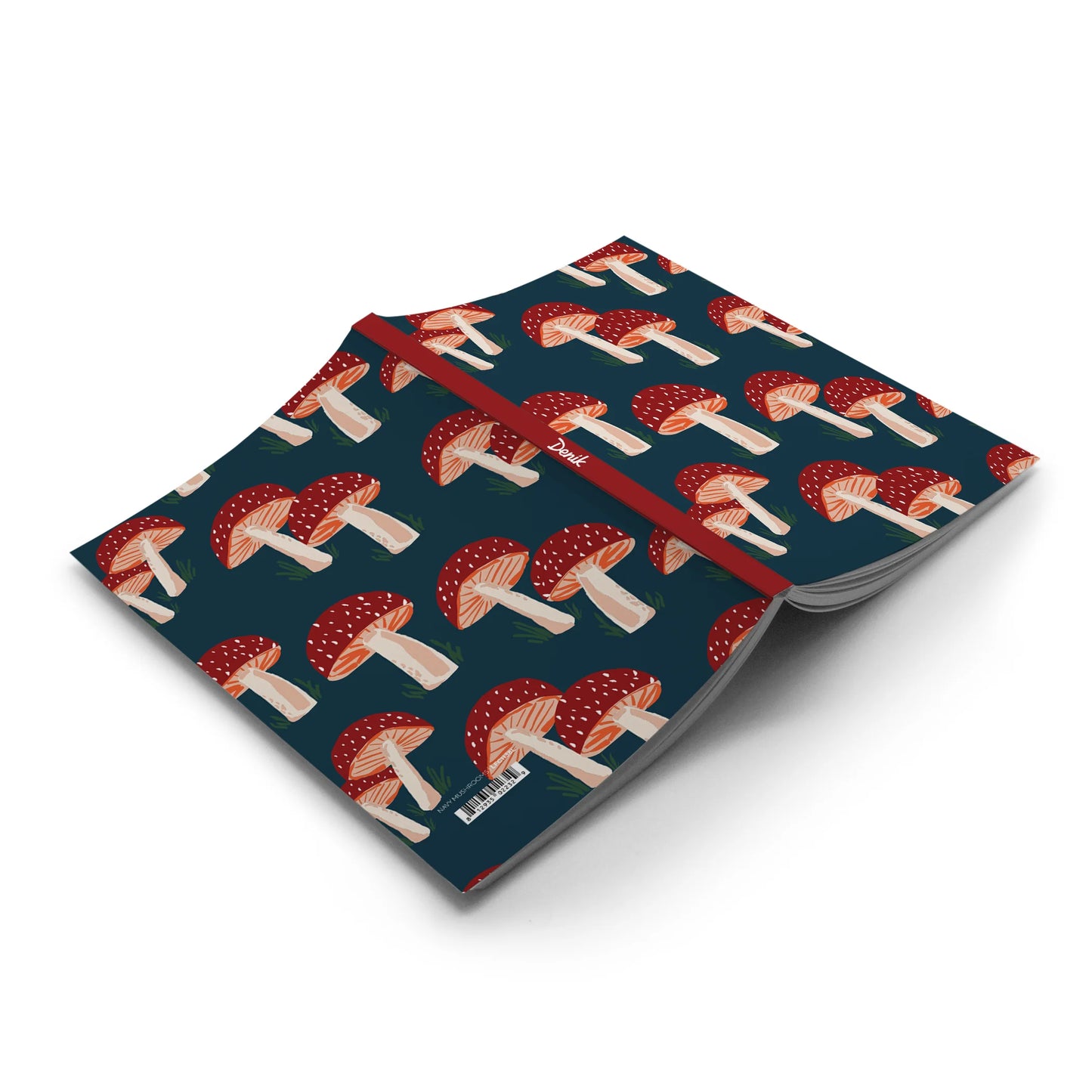 Navy Mushrooms Layflat Notebook