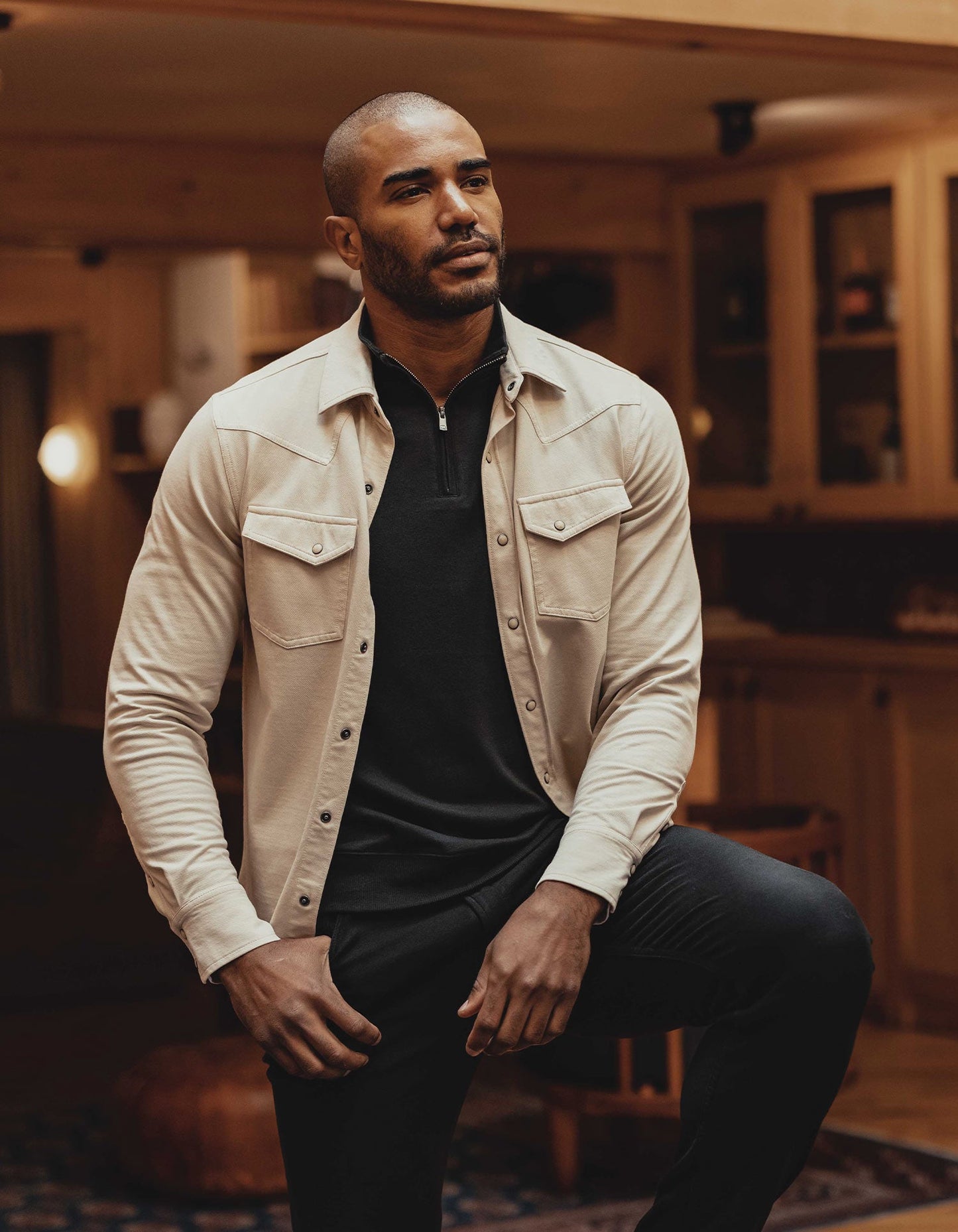 Tentoma Western Shirt - Bone