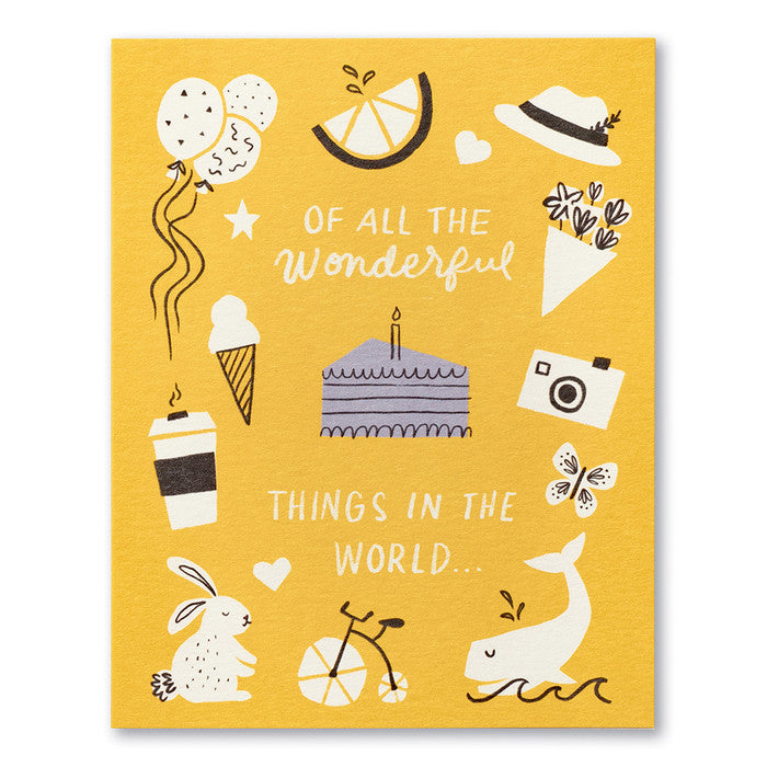 Of All The Wonderful Things Card