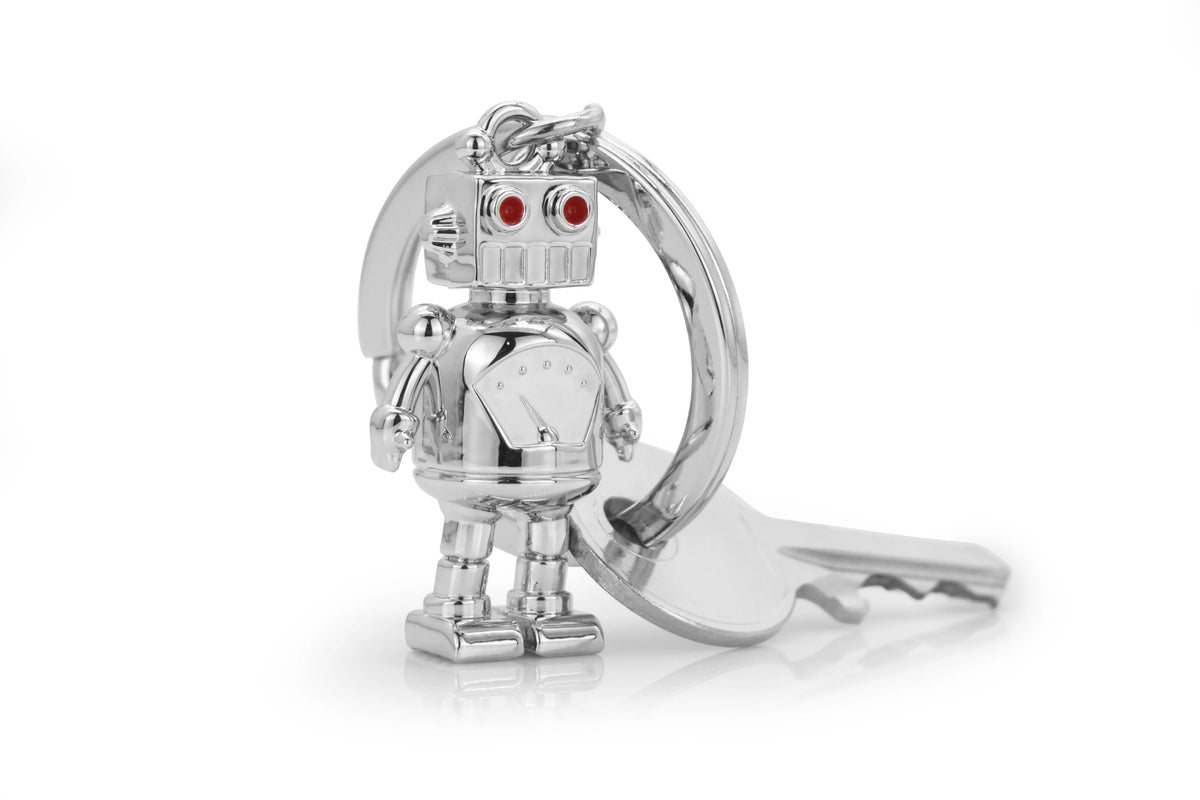 Retro Robot Keychain