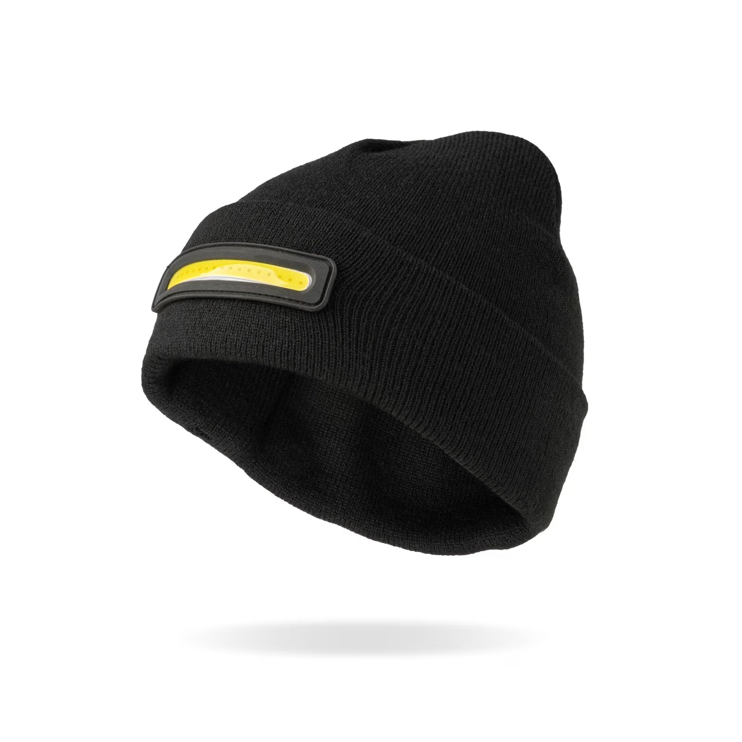 Night Scope Night Watch Rechargeable LED Beanie with Rear Safety Light - Black
