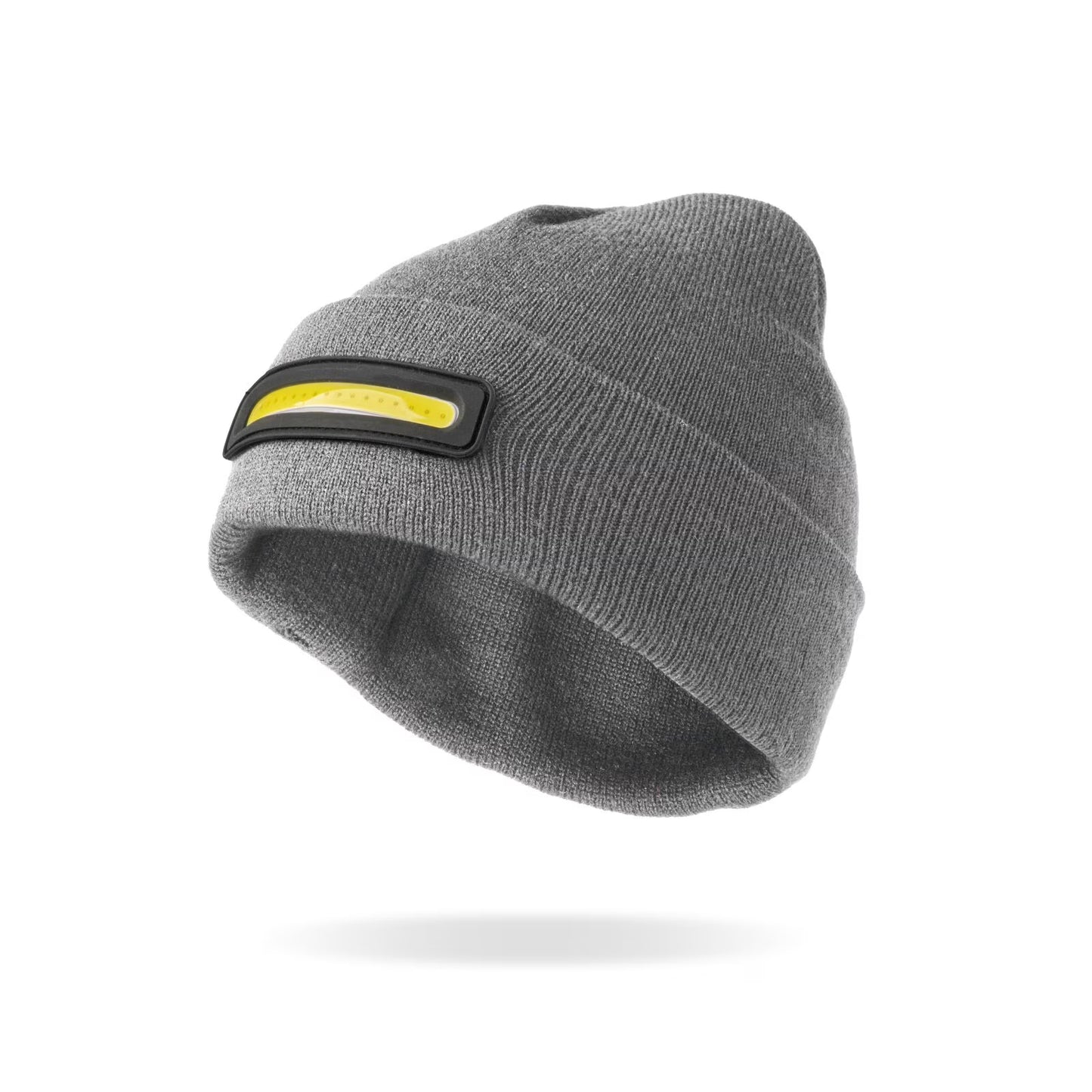 Night Scope Night Watch Rechargeable LED Beanie with Rear Safety Light - Grey