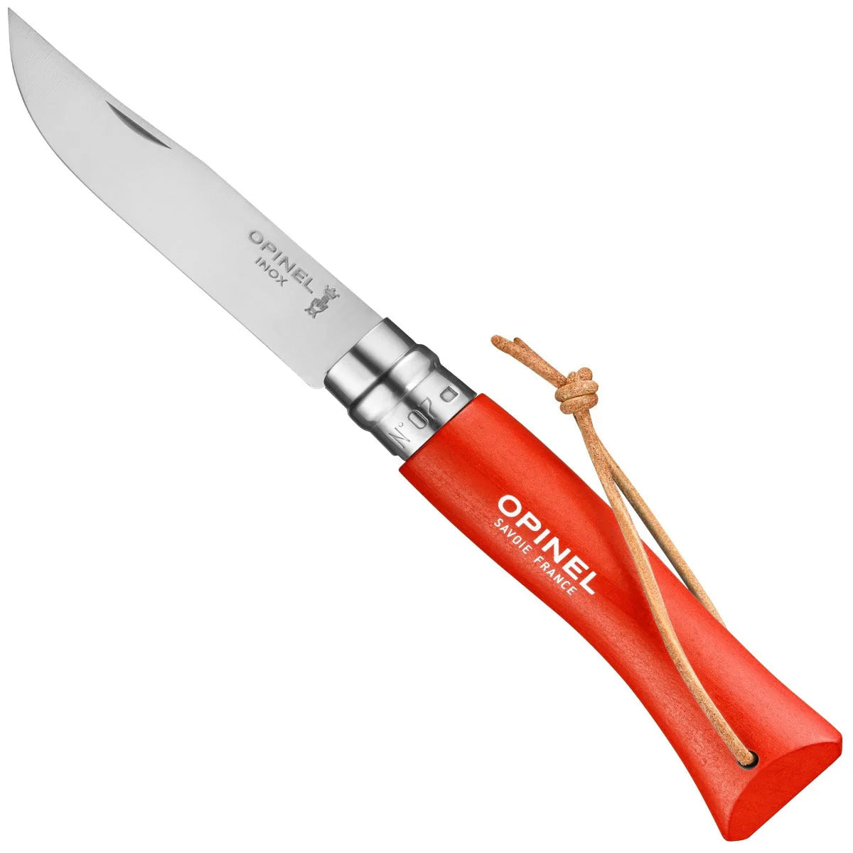 No.07 Stainless Steel Pocket Knife with Lanyard - Orange