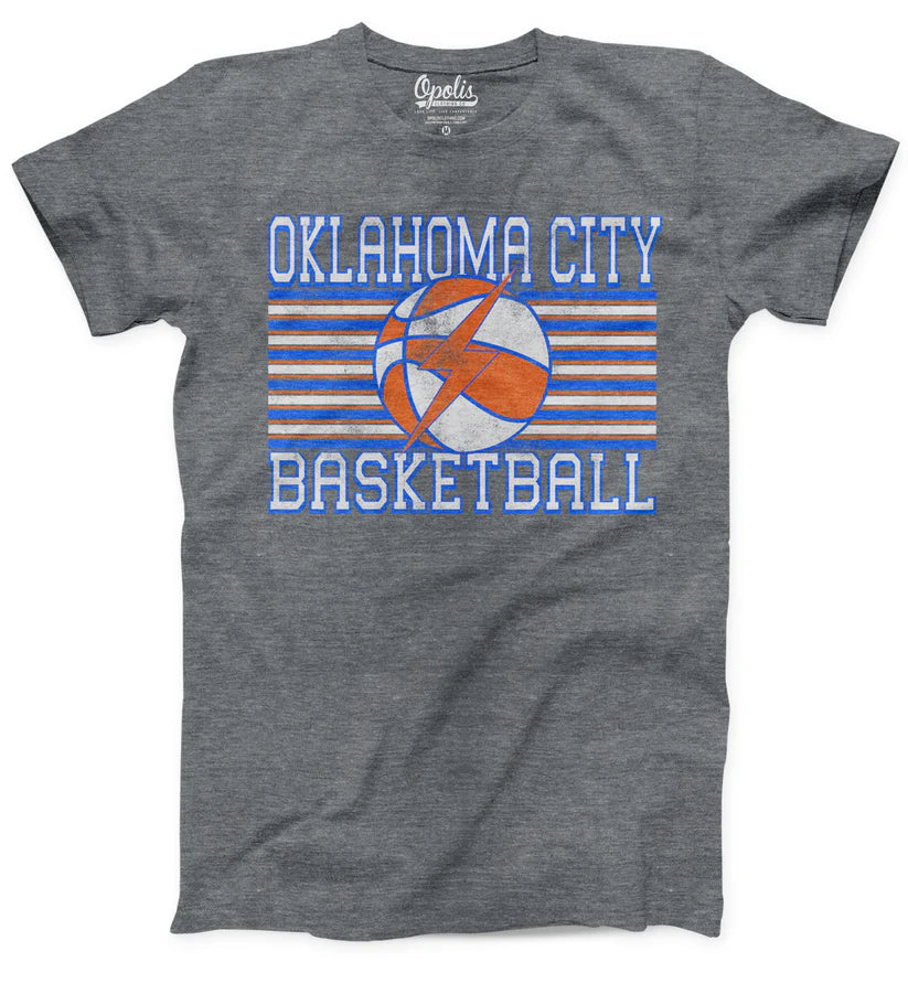 OKC Stripes Tee - Grey