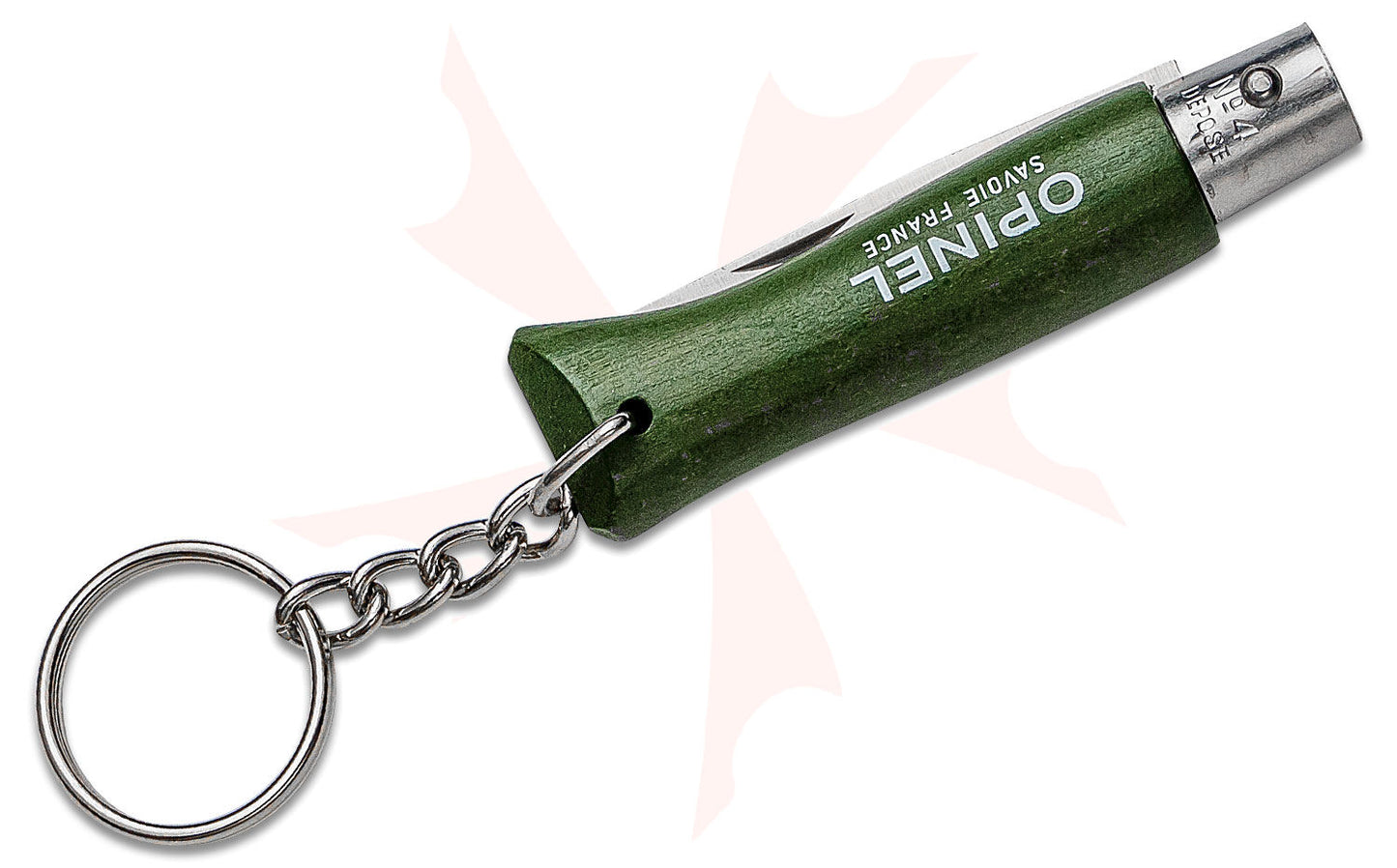 No.04 Stainless Steel Folding Knife - Forest Green