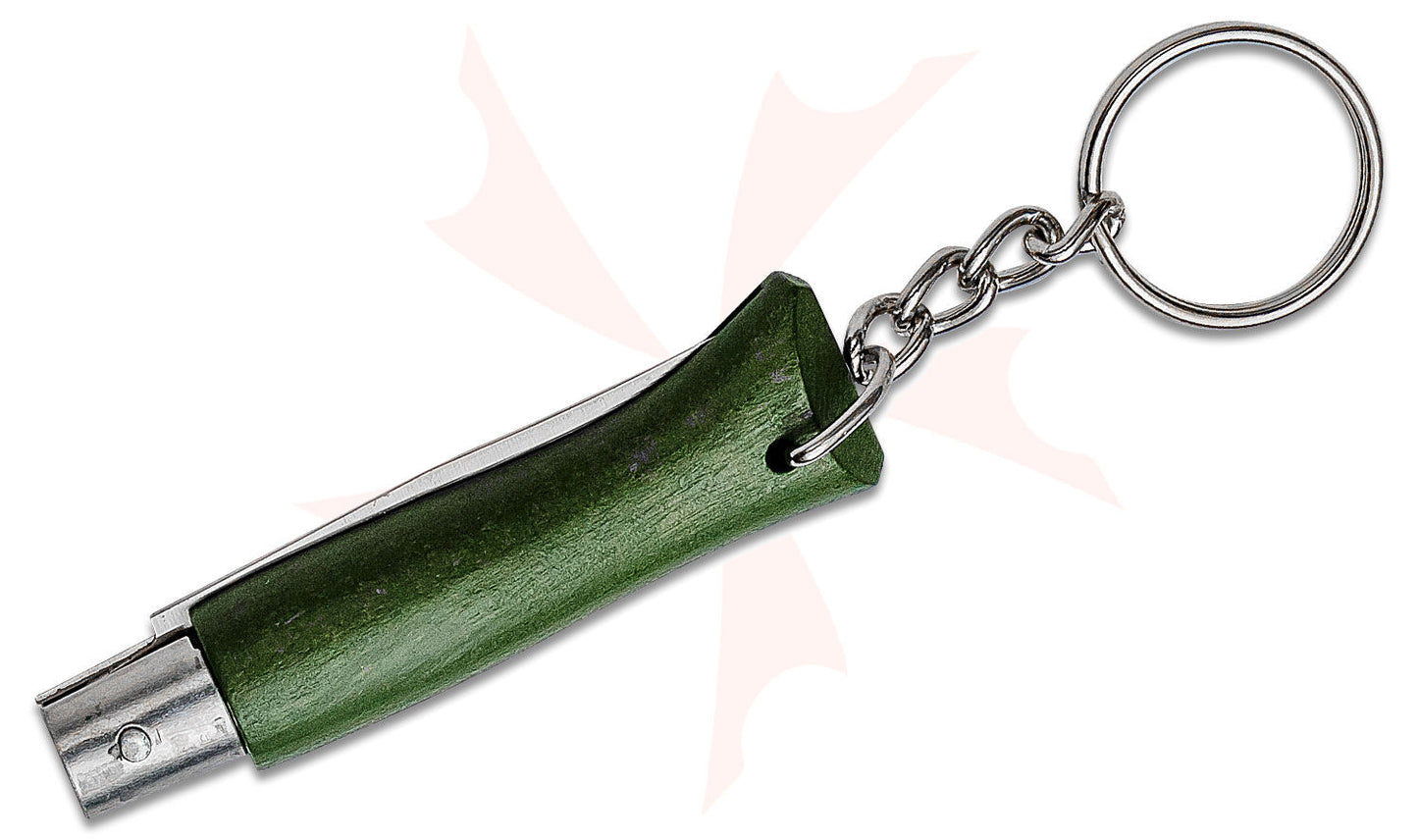 No.04 Stainless Steel Folding Knife - Forest Green