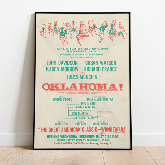Vintage Oklahoma Play Poster