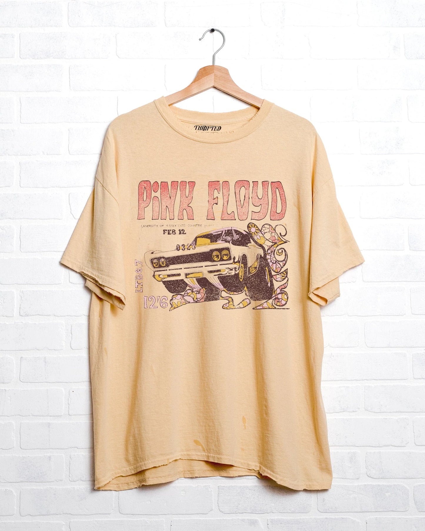 Pink Floyd Essex Thrifted Tee - Gold