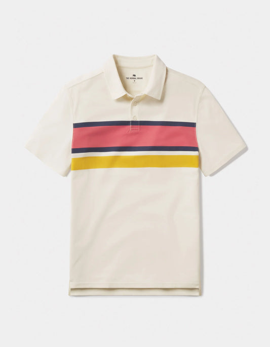 Chip Pique Polo - Mineral Red Stripe