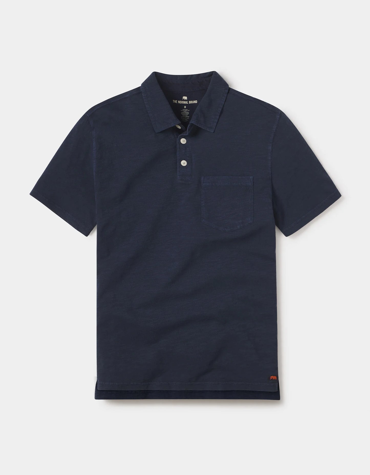 Vintage Slub Pocket Polo - Navy