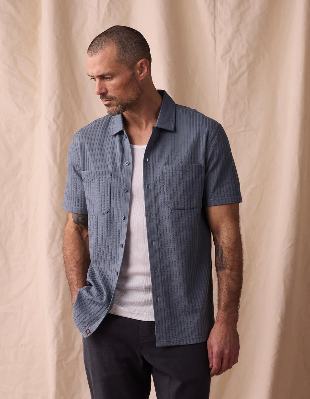 Knit Getaway Button Up - Waterloo