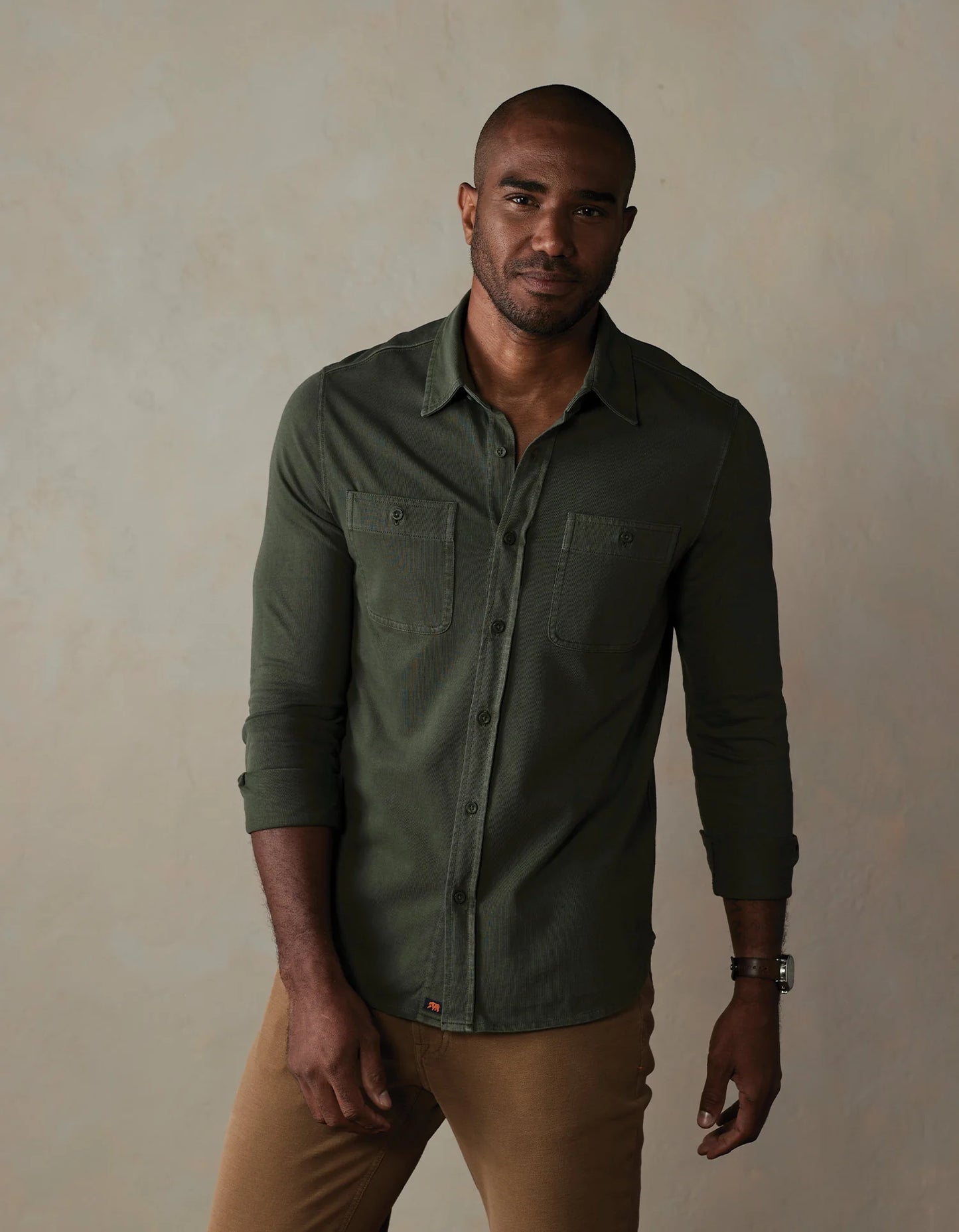 Lennox Jersey Button Up - Alpine