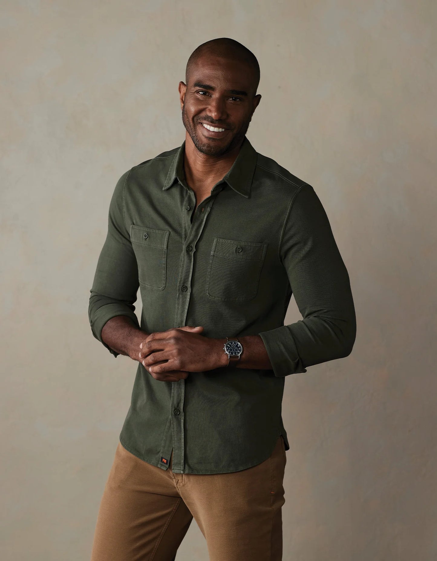 Lennox Jersey Button Up - Alpine
