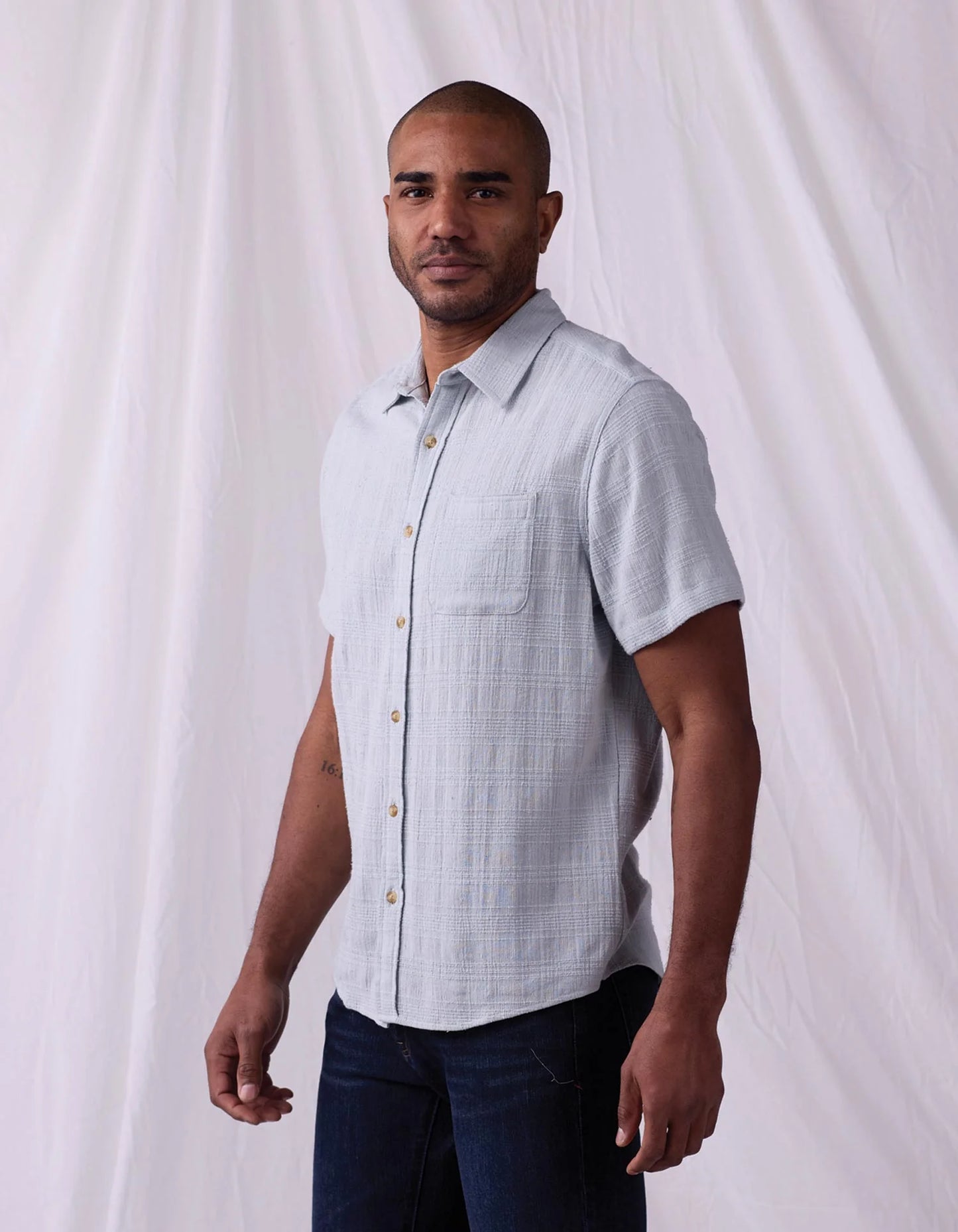Freshwater Button Up Shirt - Misty Harbor Dobby