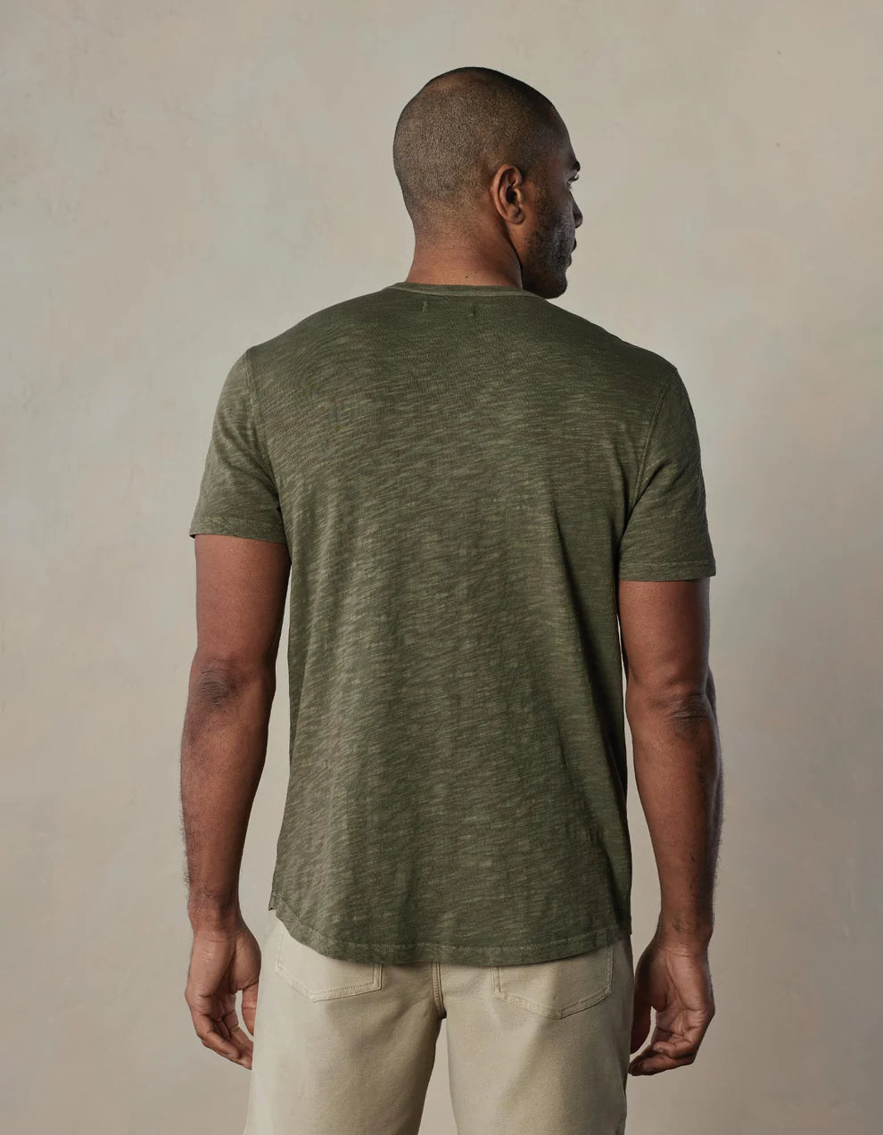 Legacy Jersey S/S Henley - Olive