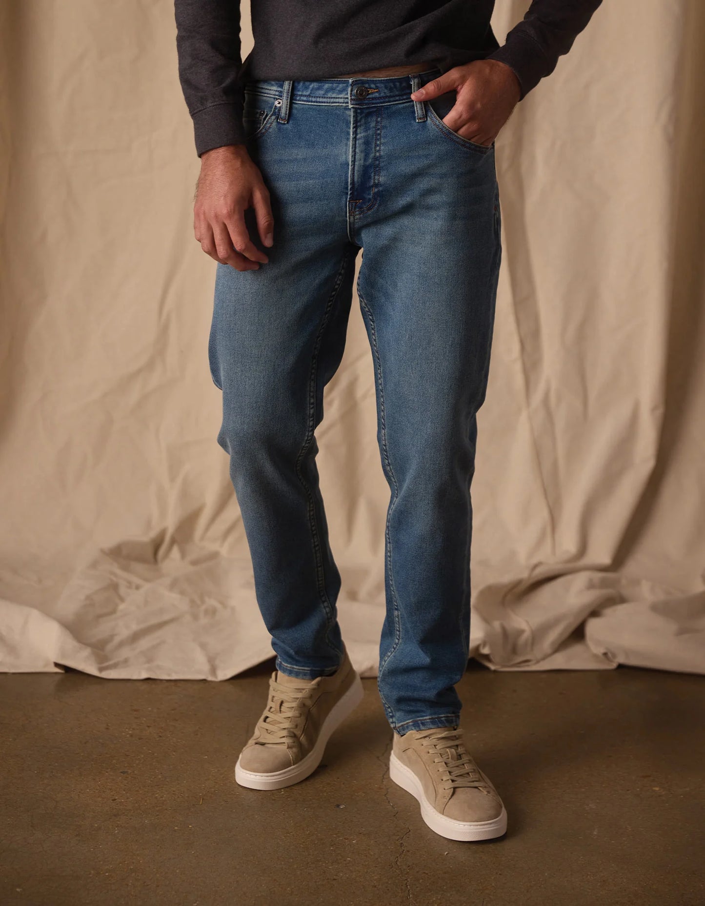 Comfort Terry Jean - Dark Wash