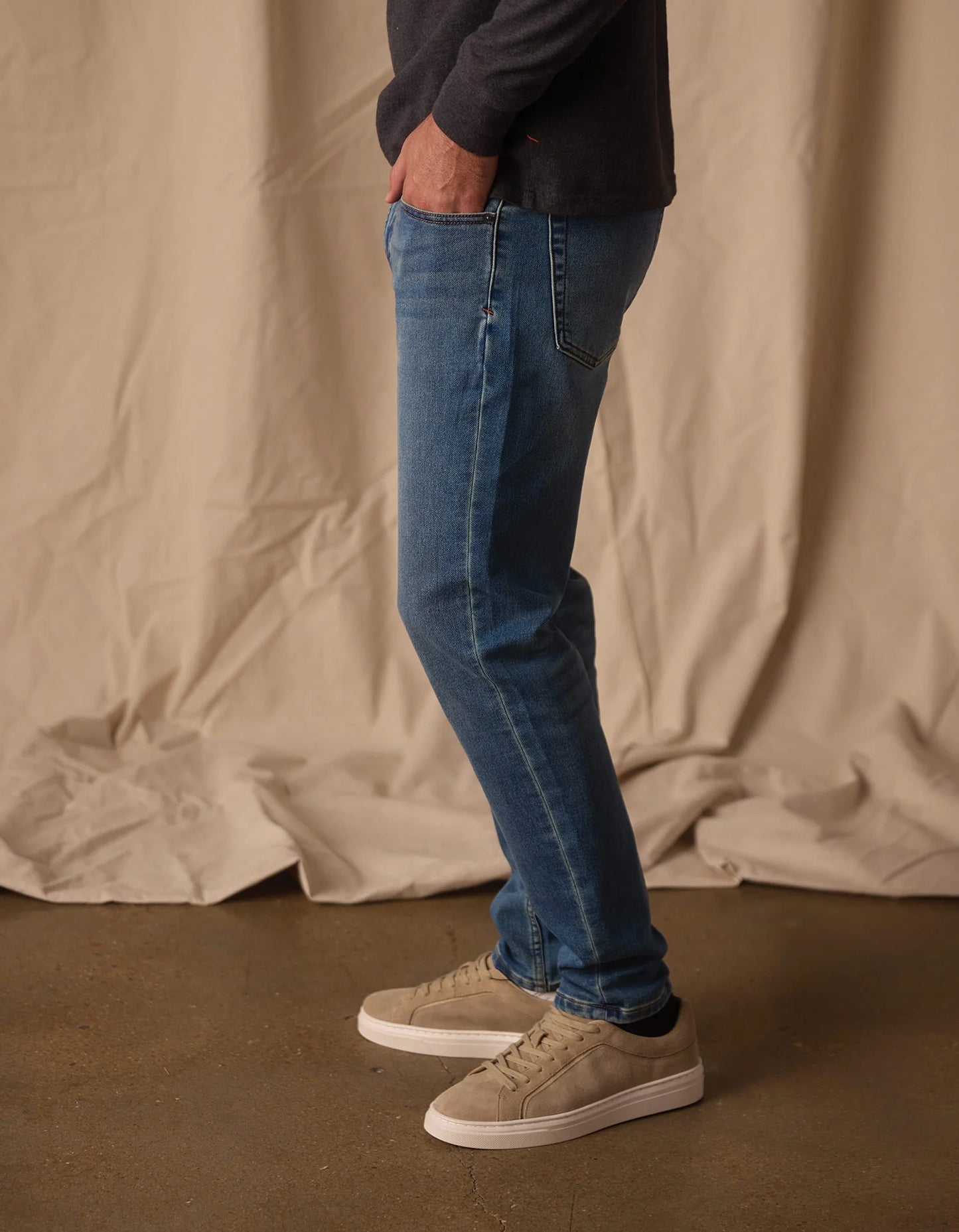 Comfort Terry Jean - Dark Wash