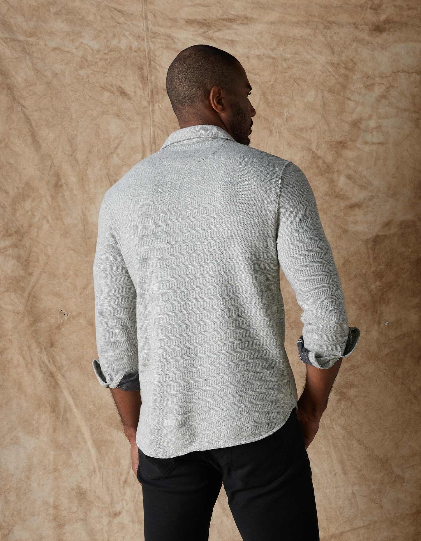 Textured Knit Shirt - Graphite