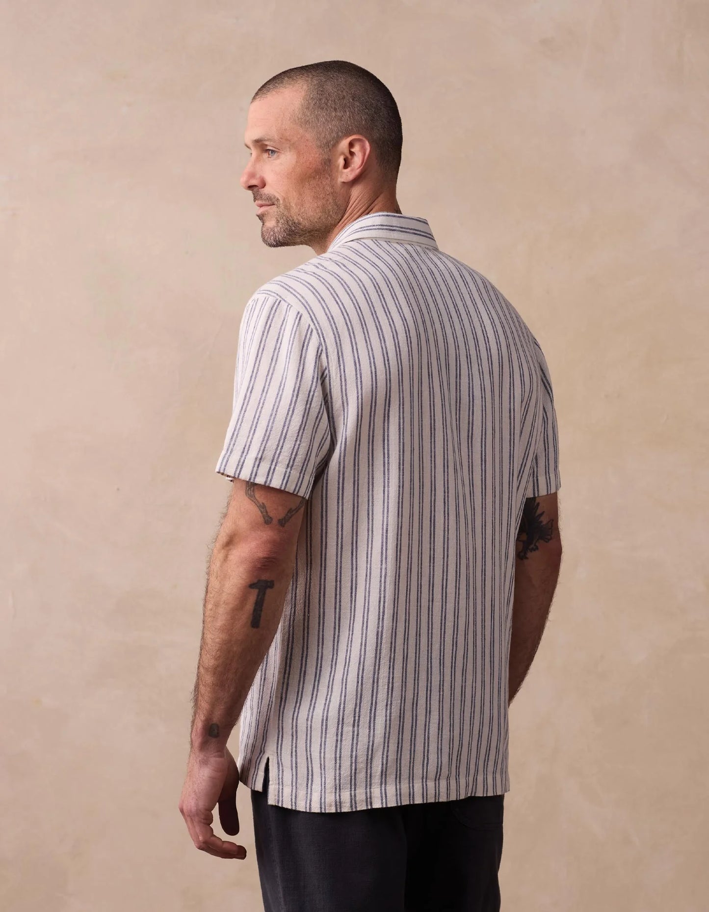Freshwater Camp Shirt - Vintage Blue Stripe