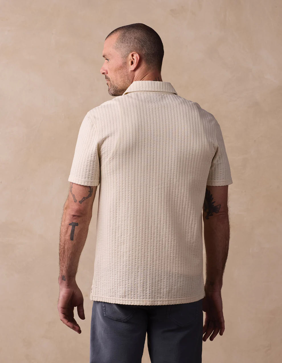 Knit Getaway Button Up - Stone