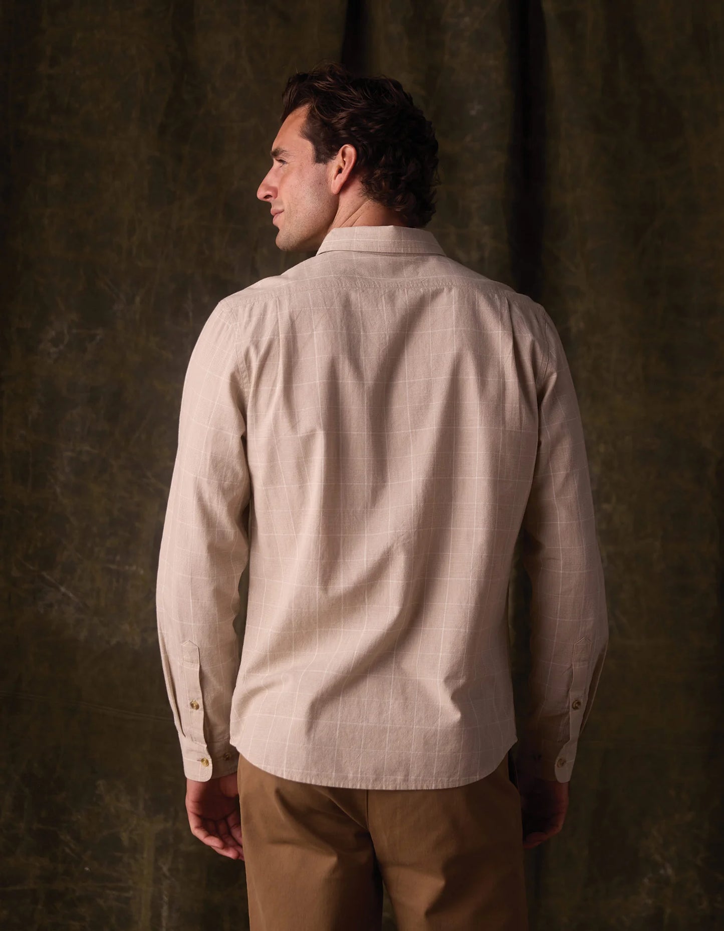 Nikko Classic Button Up - Tan Plaid