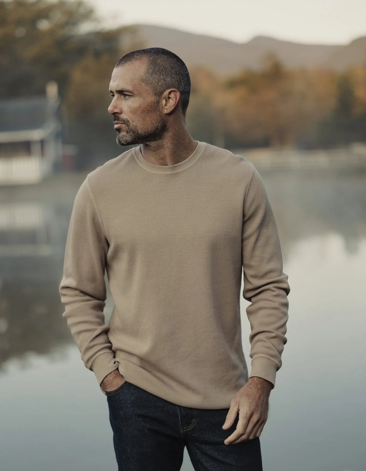 Vintage Thermal Crew - Mink