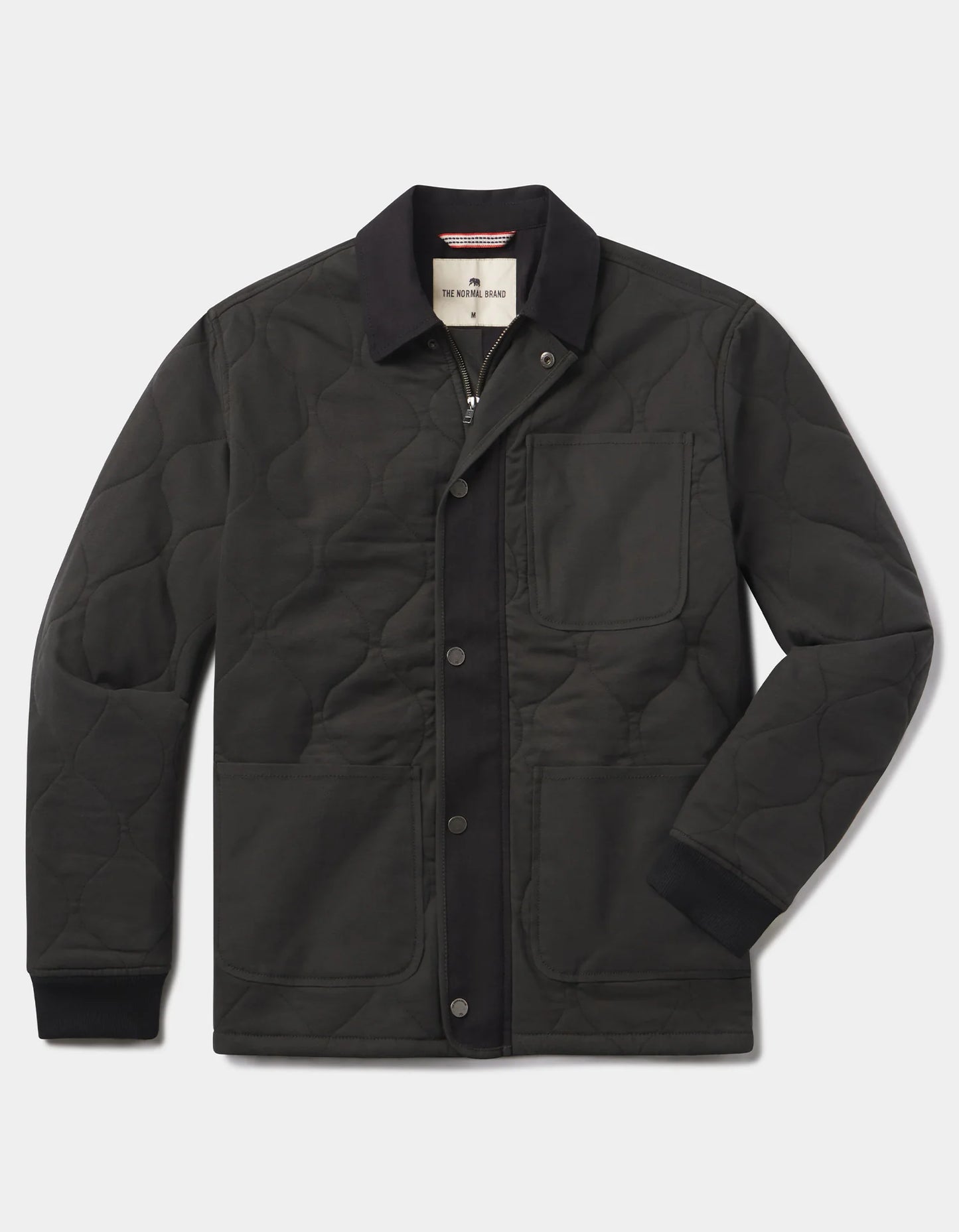 James Canvas Quilted Lodge Jacket - Phantom Black