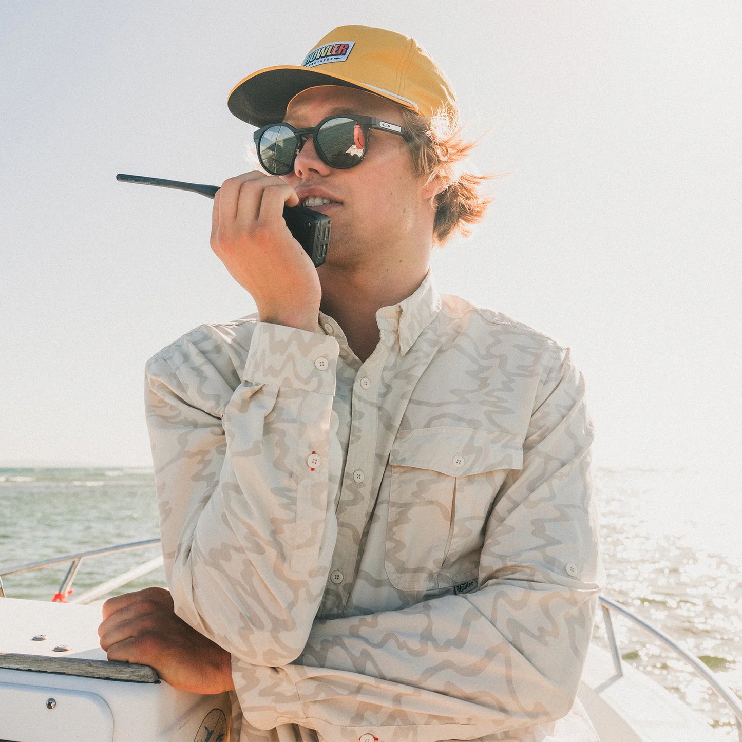 Matagorda Longsleeve : Ocean Motion : Off White