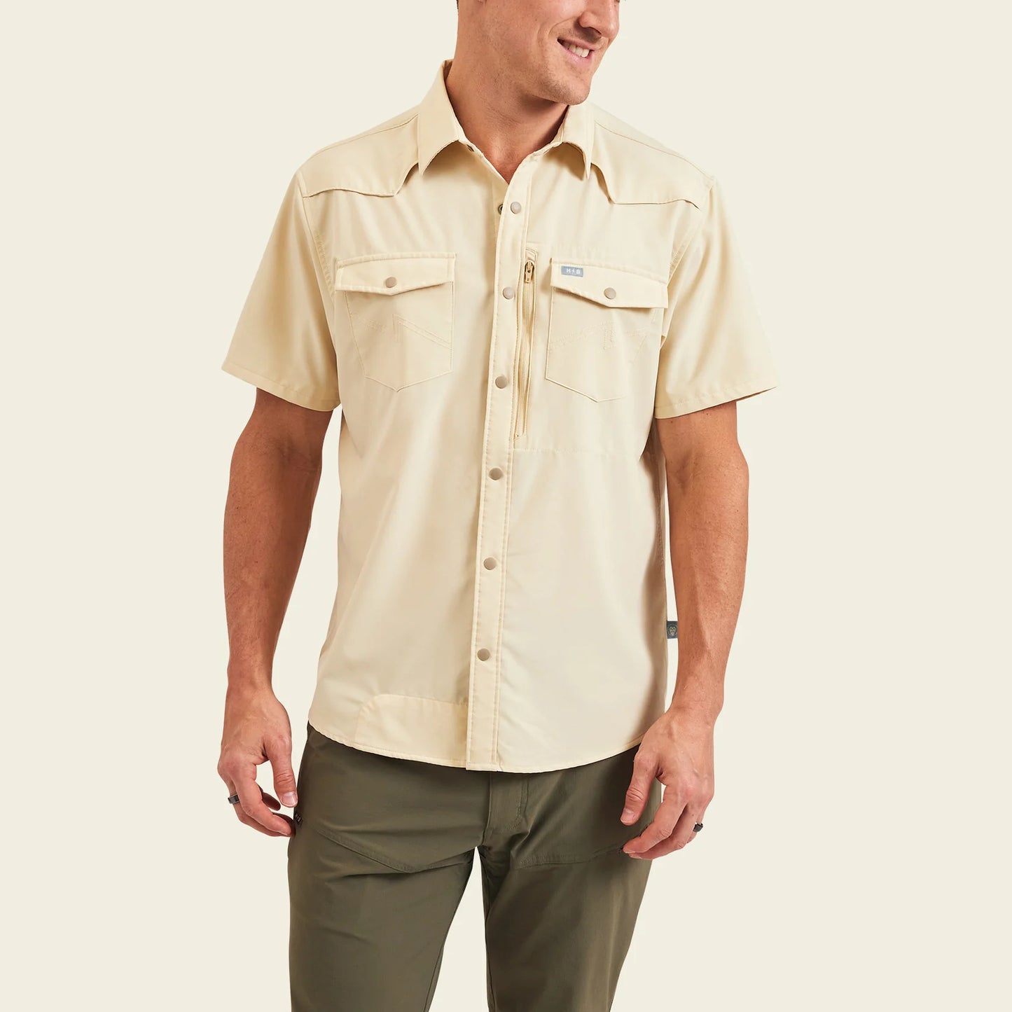 Emerger Tech Shortsleeve : Parchment