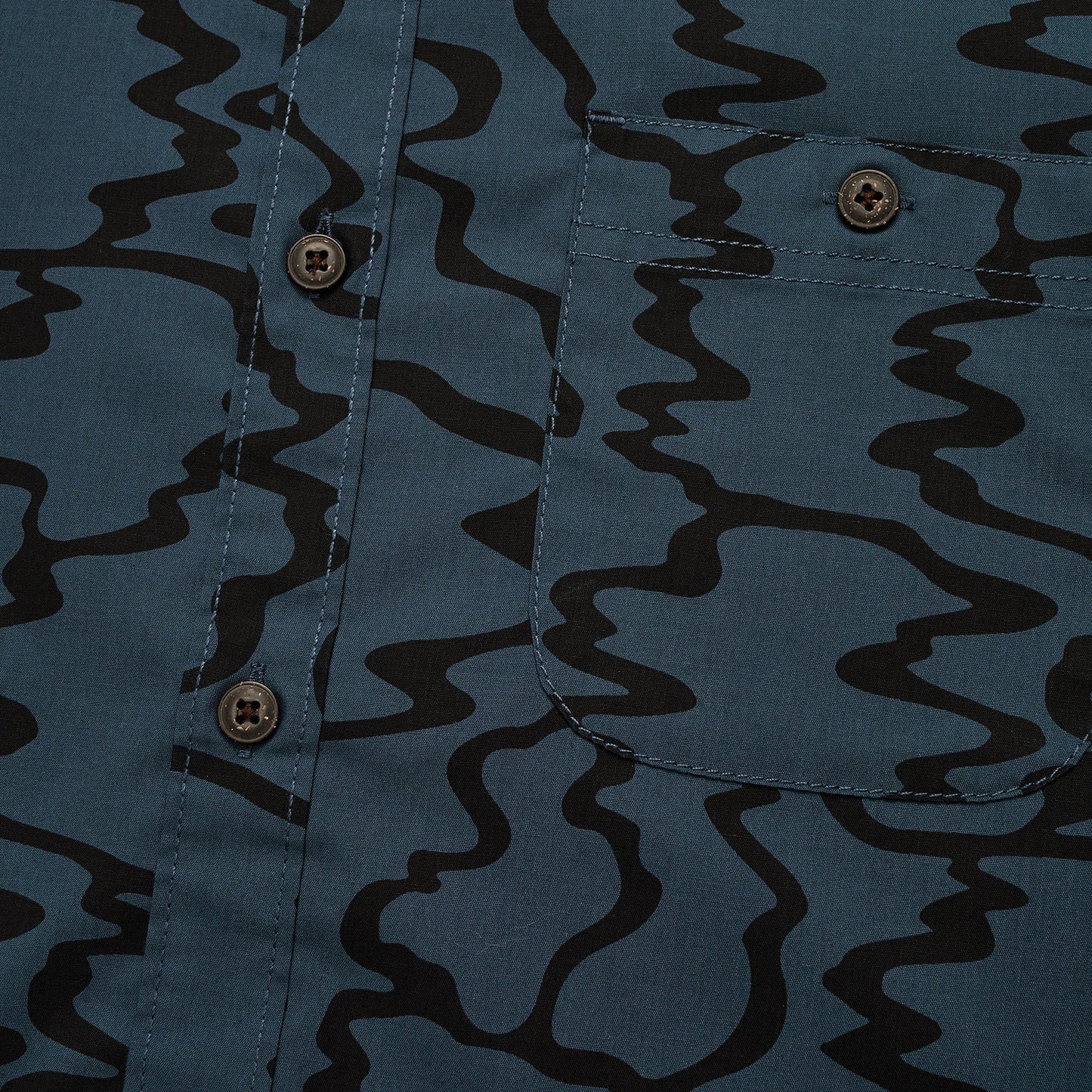 Mansfield Shirt: Ocean Motion - Oil Slick